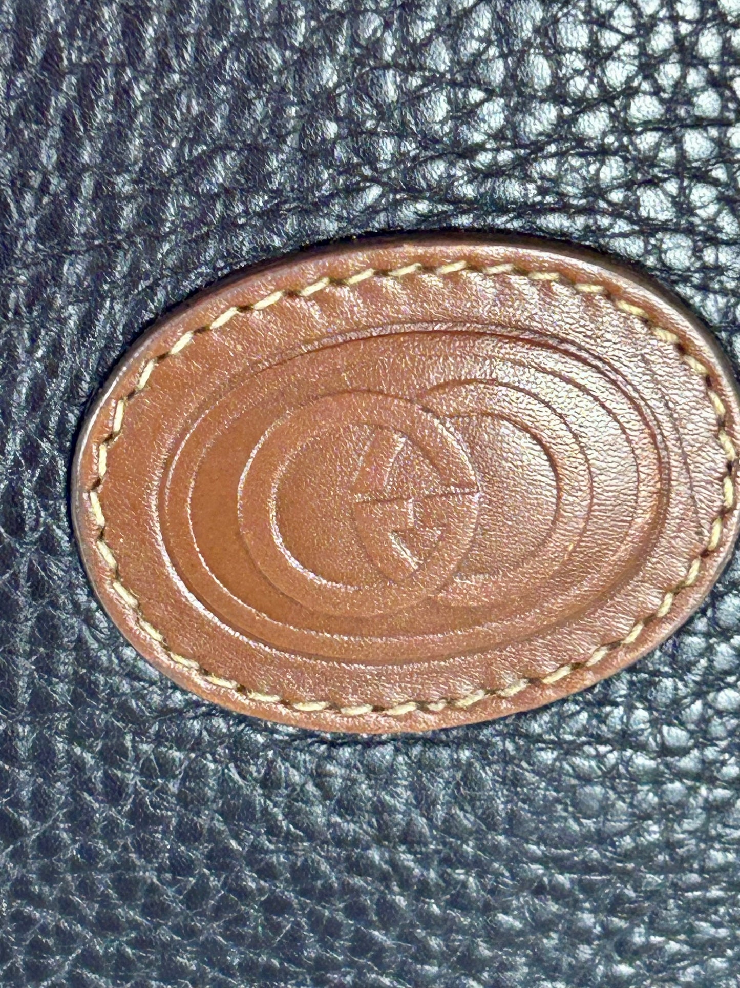 Gucci Black Leather Bucket