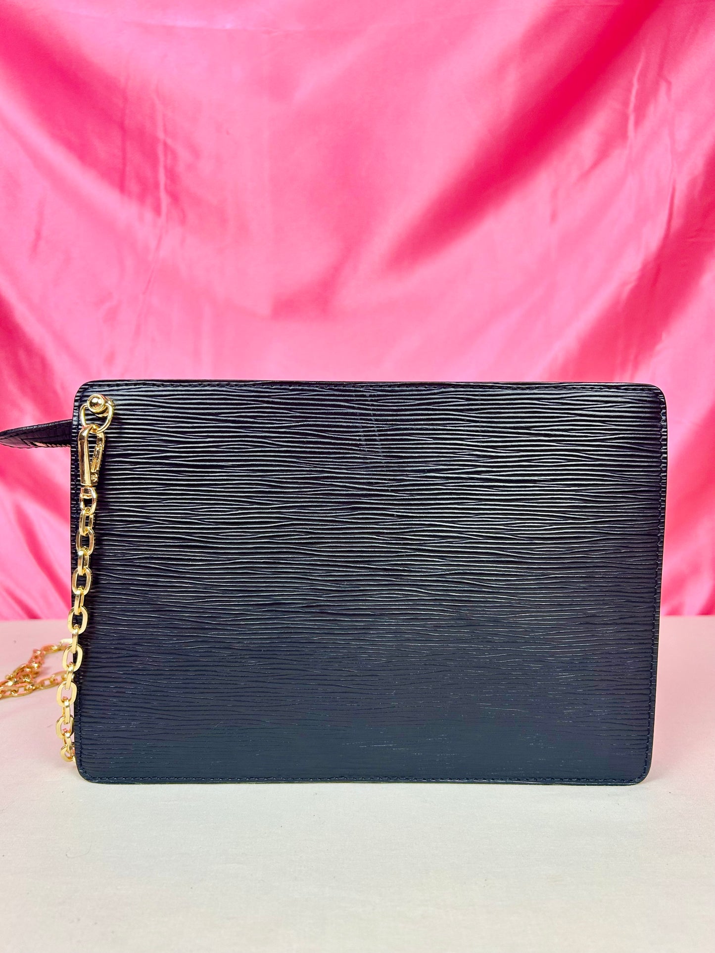 Black Epi Homme Clutch/Crossbody