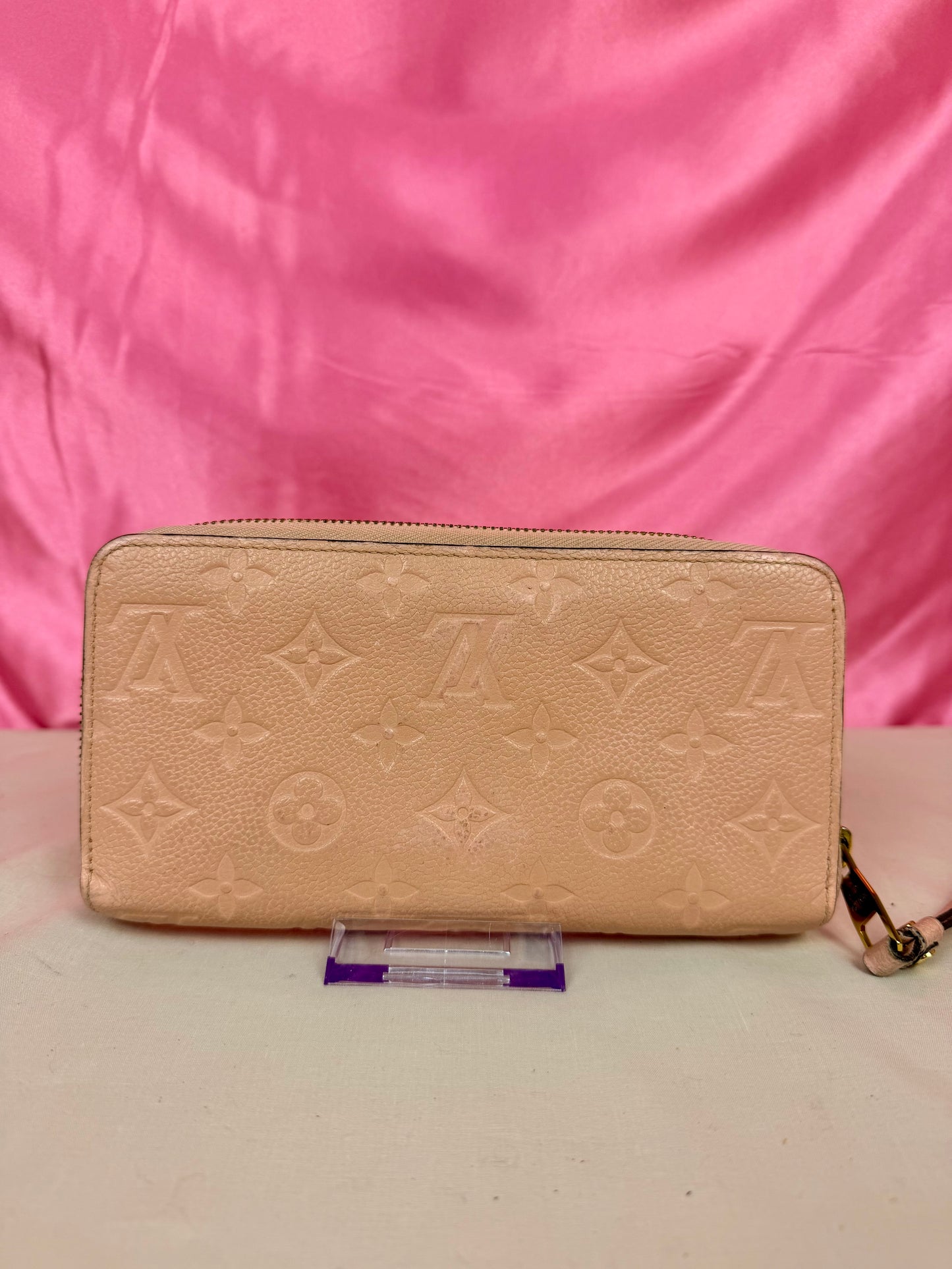 Rose Zippy Empreinte Wallet