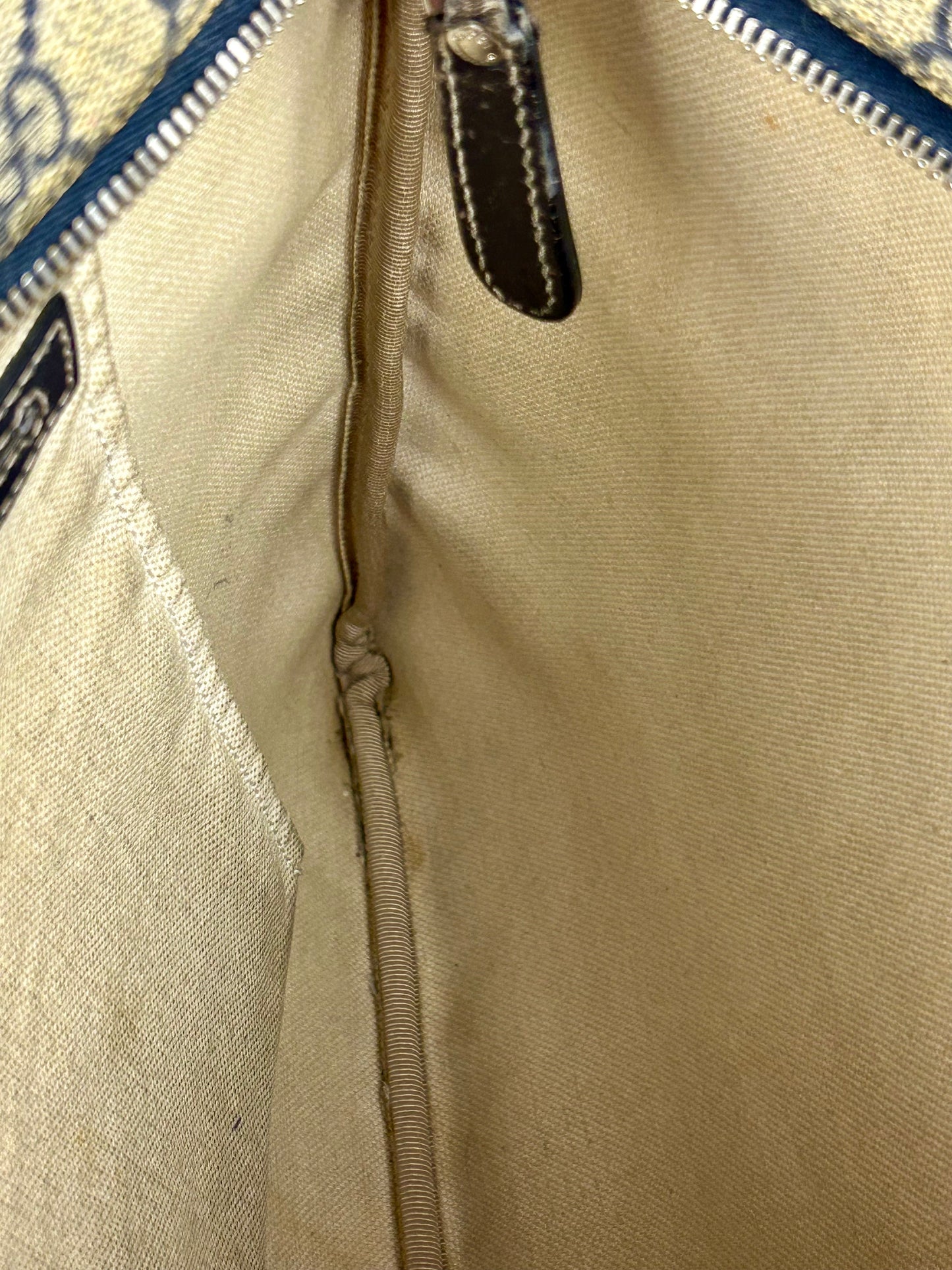 Large Navy Gucci Supreme Crossbody