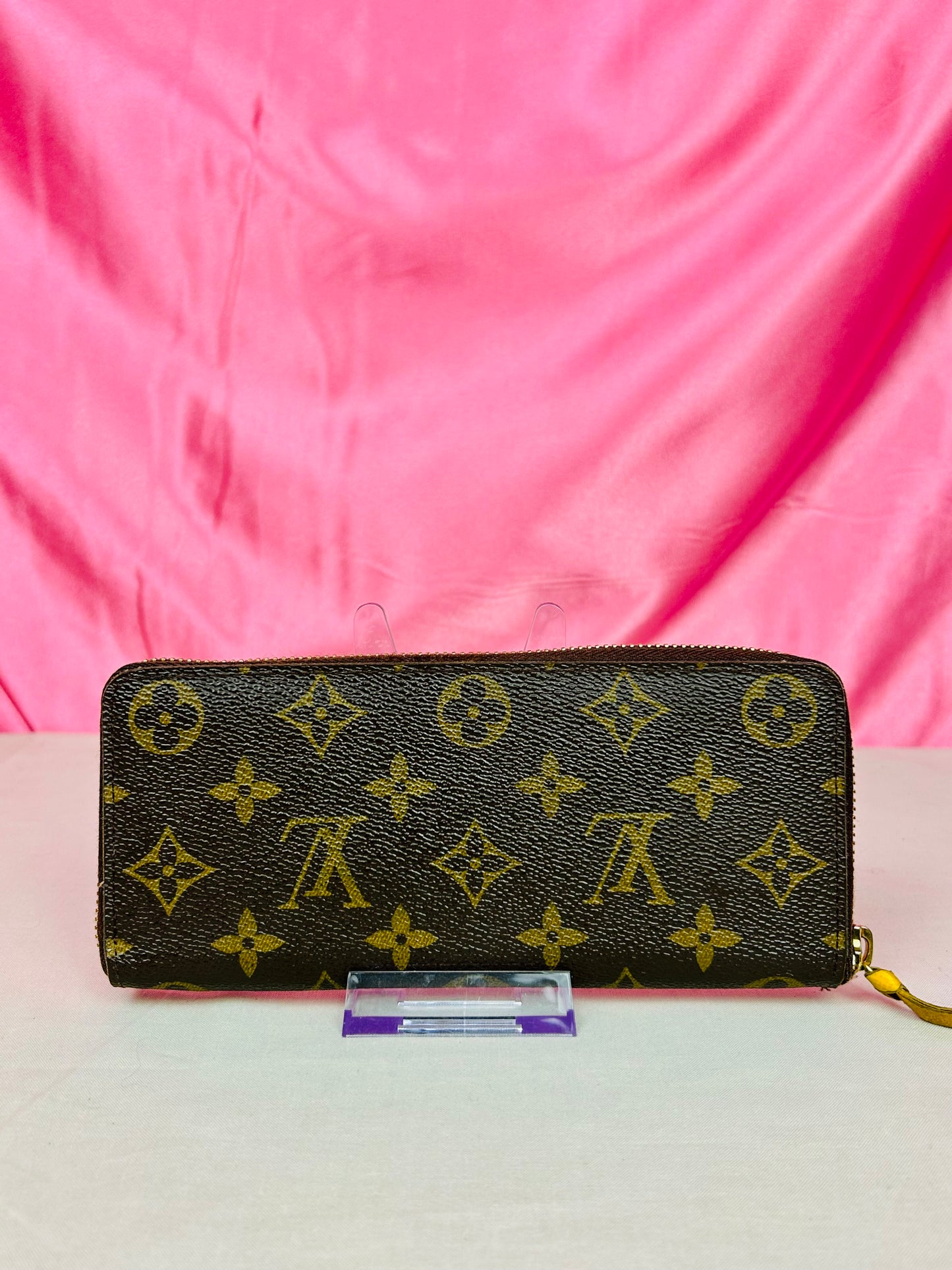 Louis Vuitton Clemence Wallet Monogram/Yellow