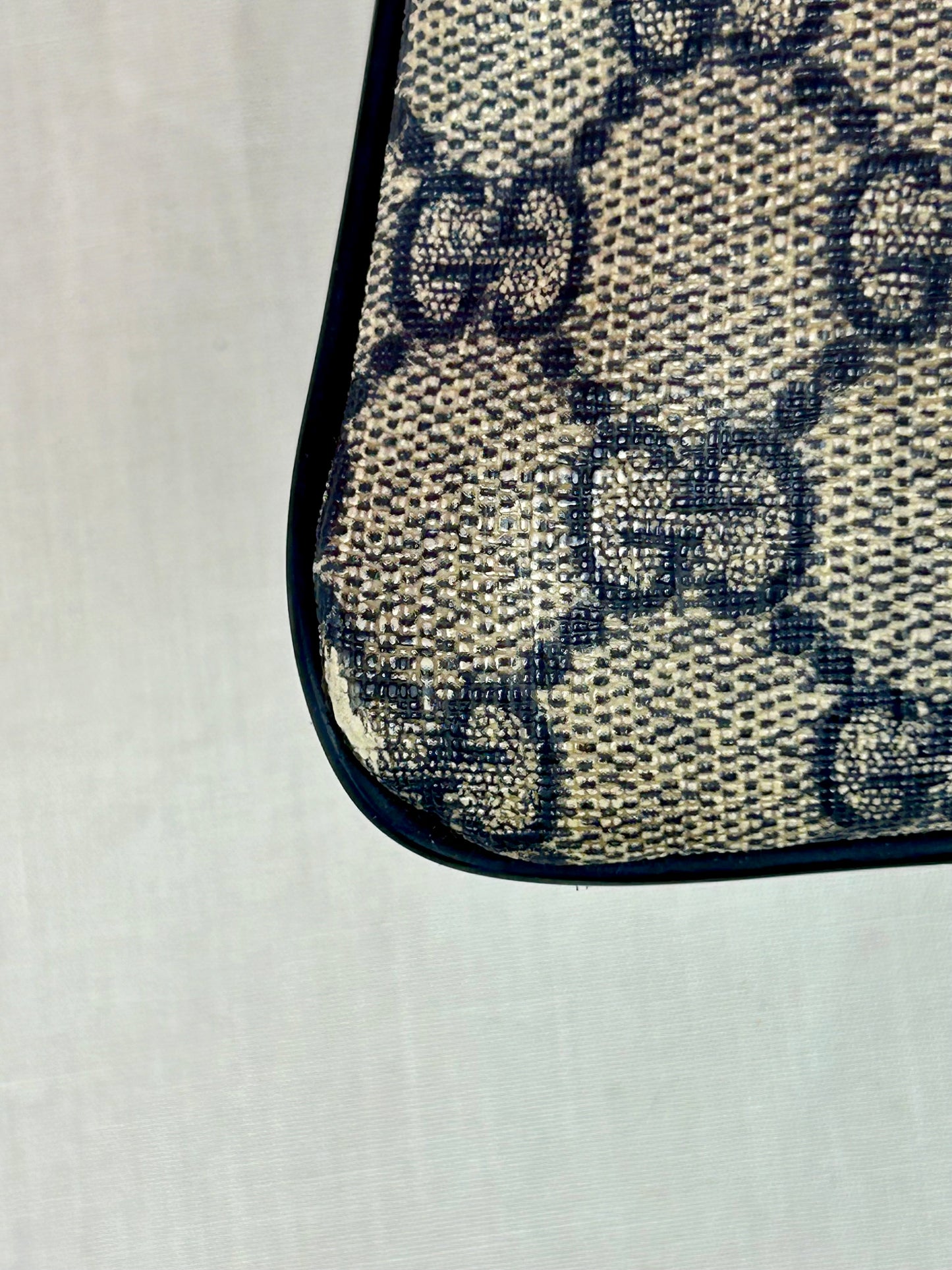 Large Navy Gucci Supreme Crossbody