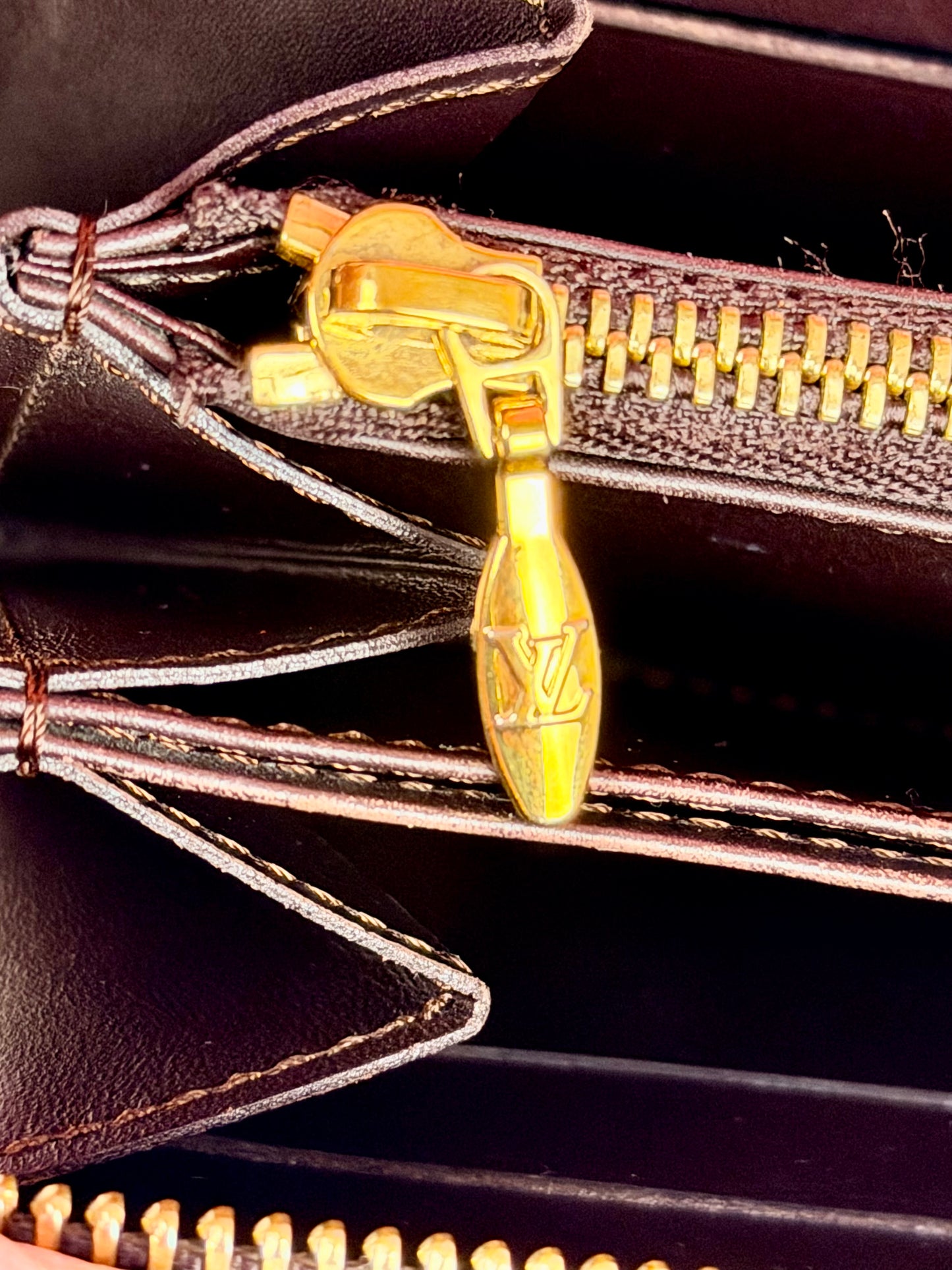 Purple Vernis Zippy Wallet