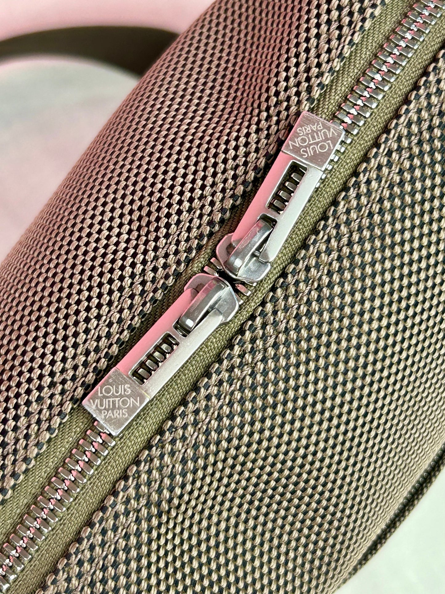Citadin Terre Brown Damier Crossbody