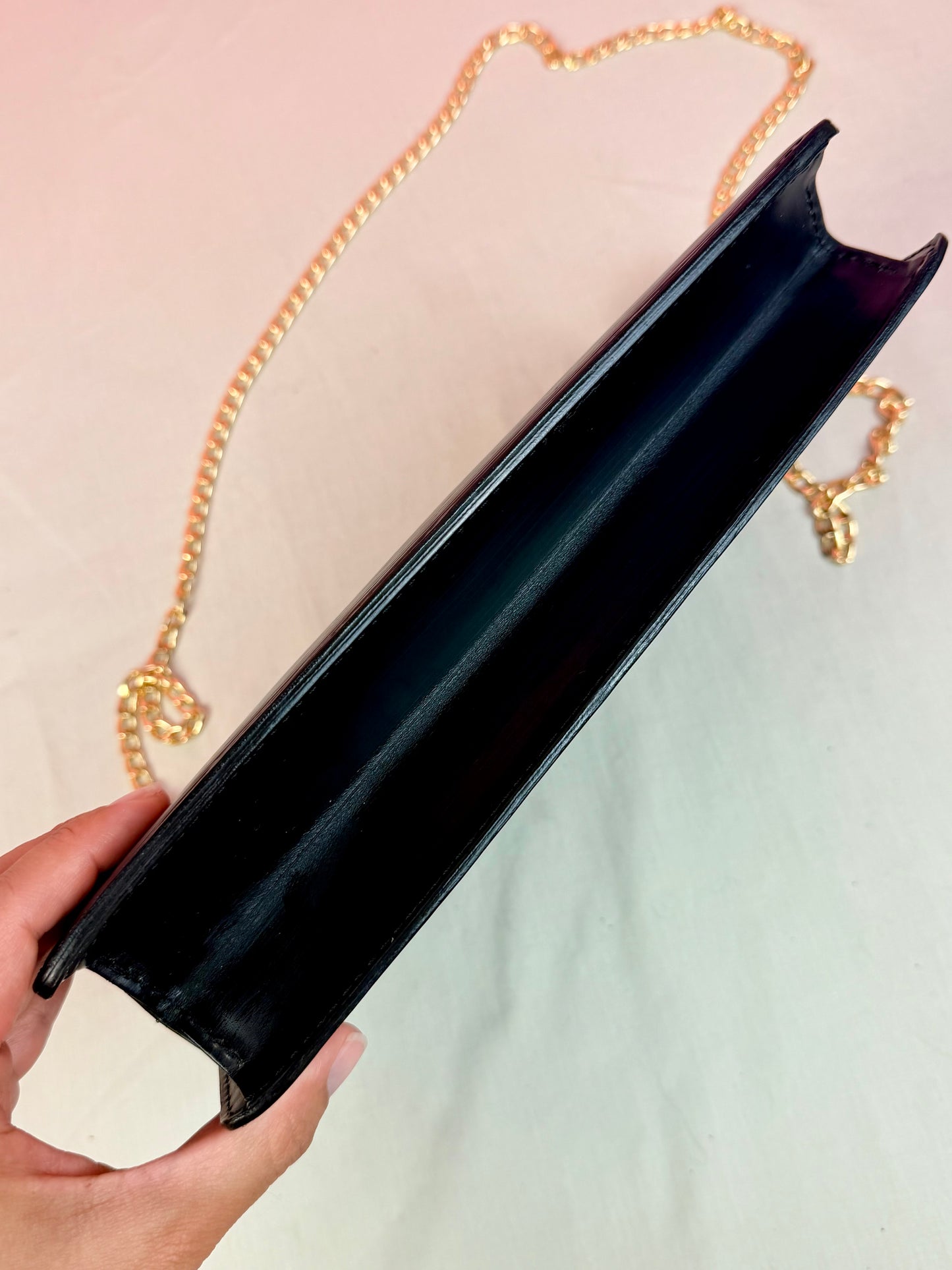 Black Epi Homme Clutch