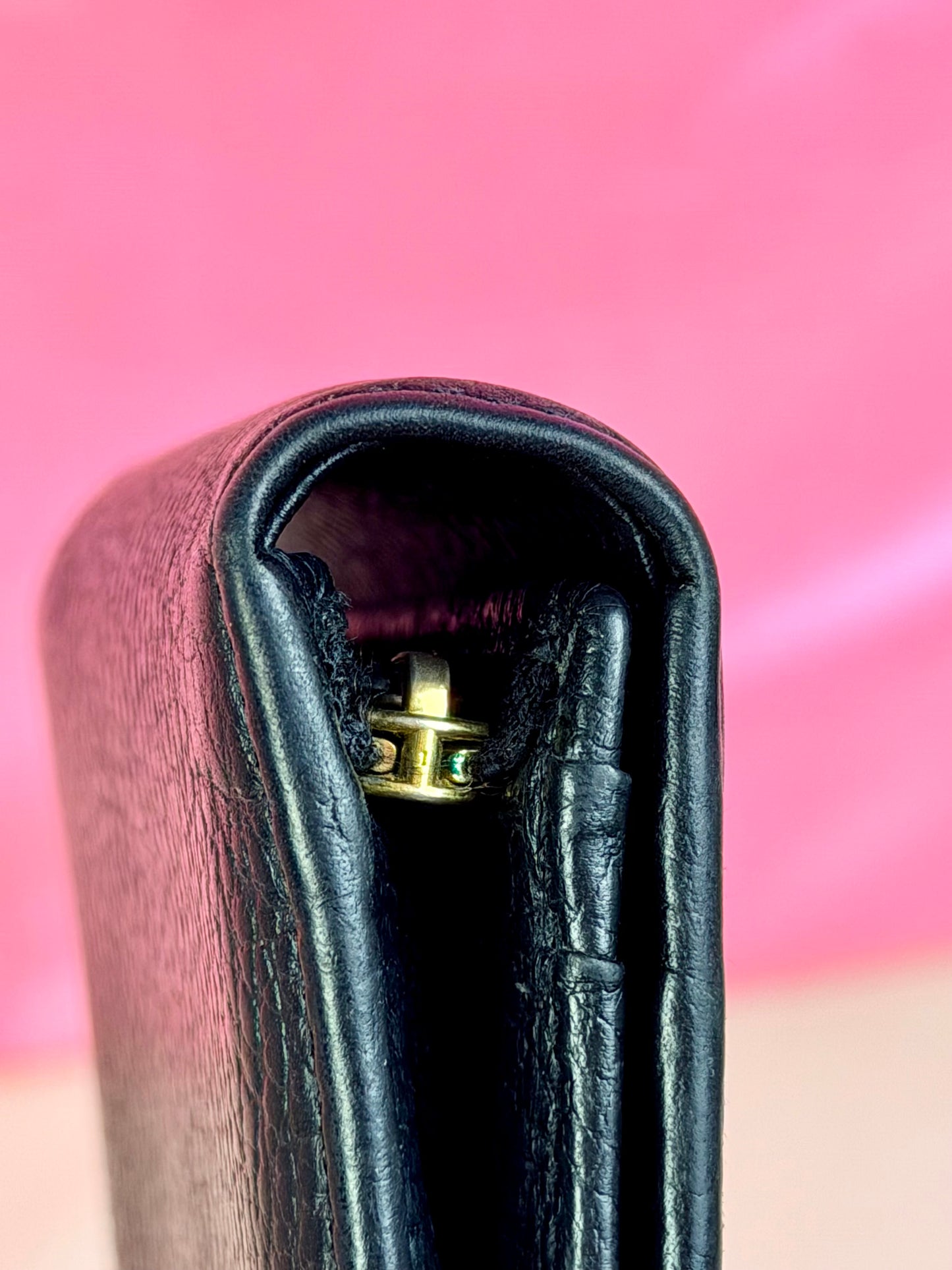 Black Gucci Marmont Compact Wallet