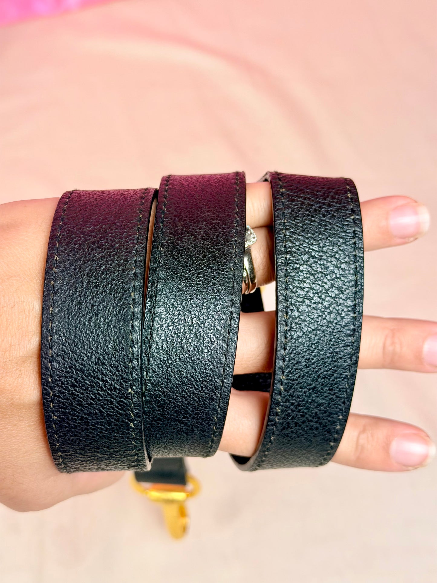 Gucci Black Suede Bamboo Tote