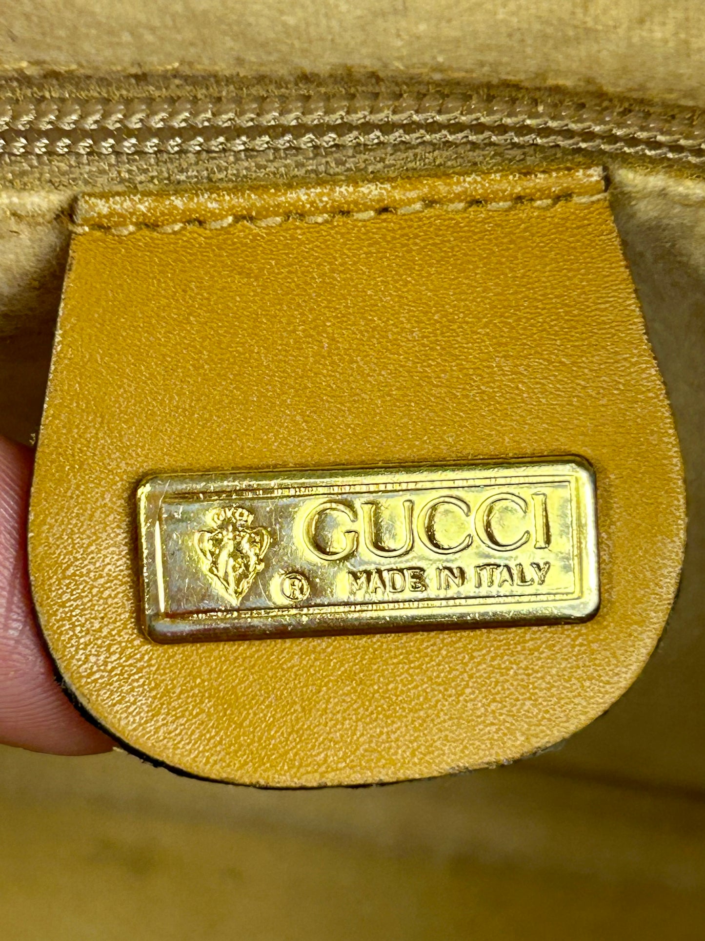 Small Yellow Micro Gucci Crossbody