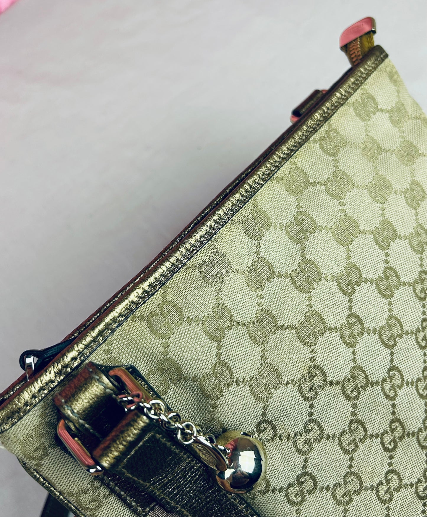 Gucci Bronze Ribbon Crossbody