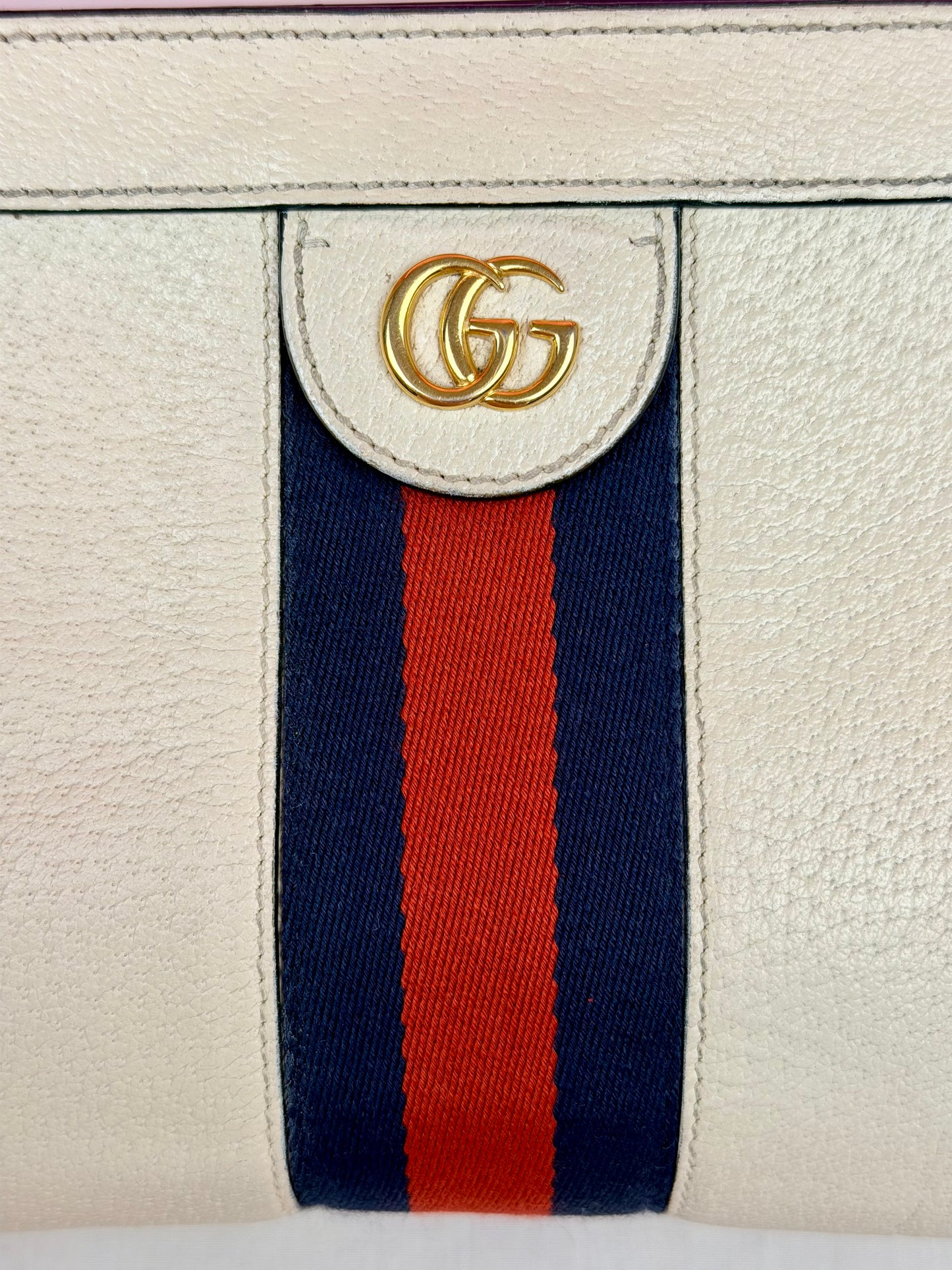 Cream Gucci Ophedia Chain Shoulder Bag