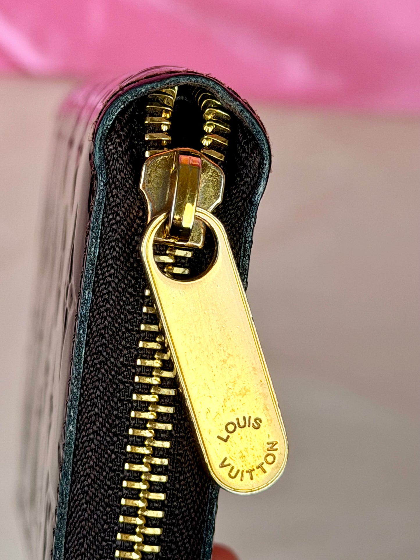 Purple Vernis Zippy Wallet