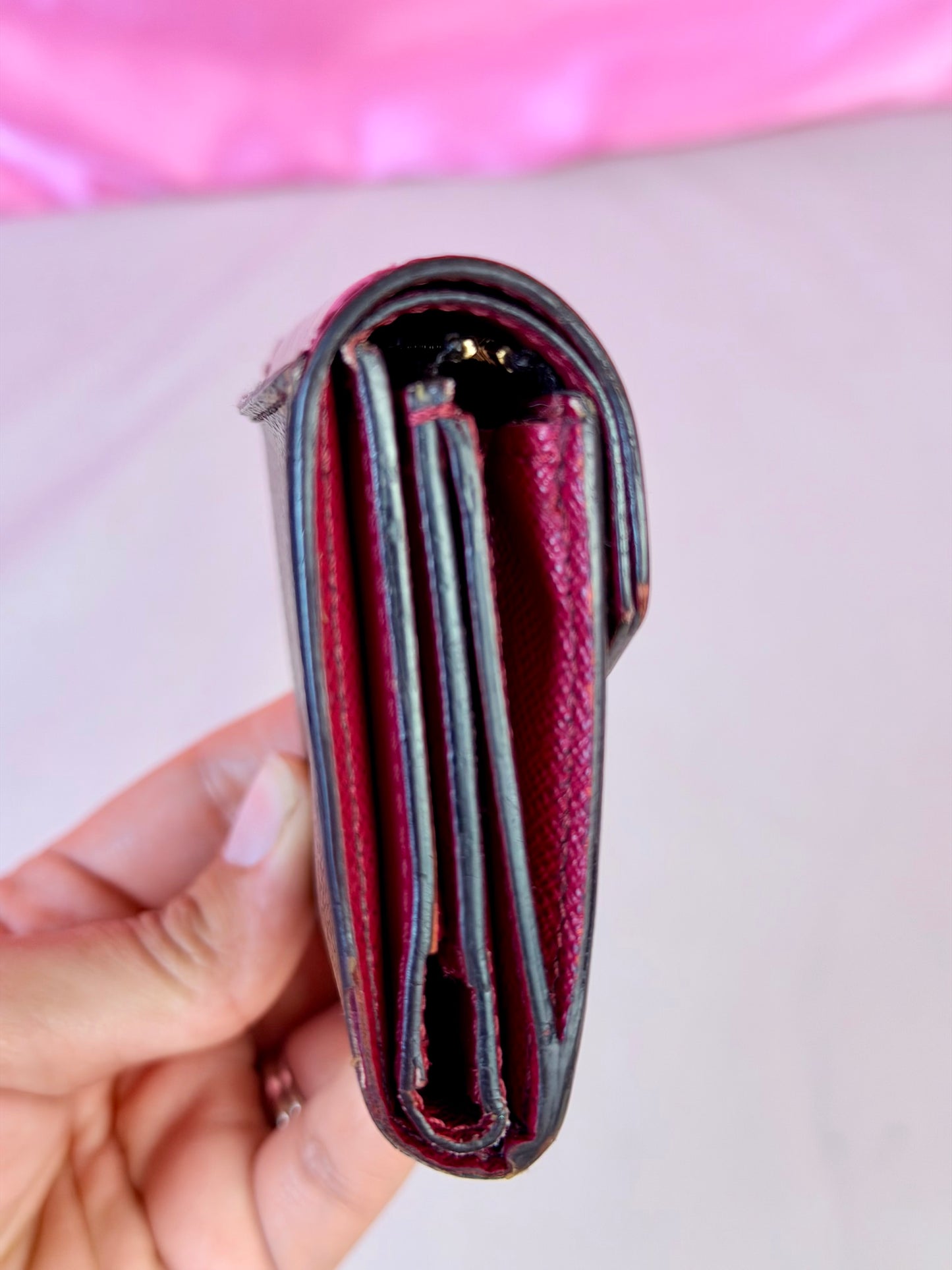 Zoe Wallet in Mono/Berry