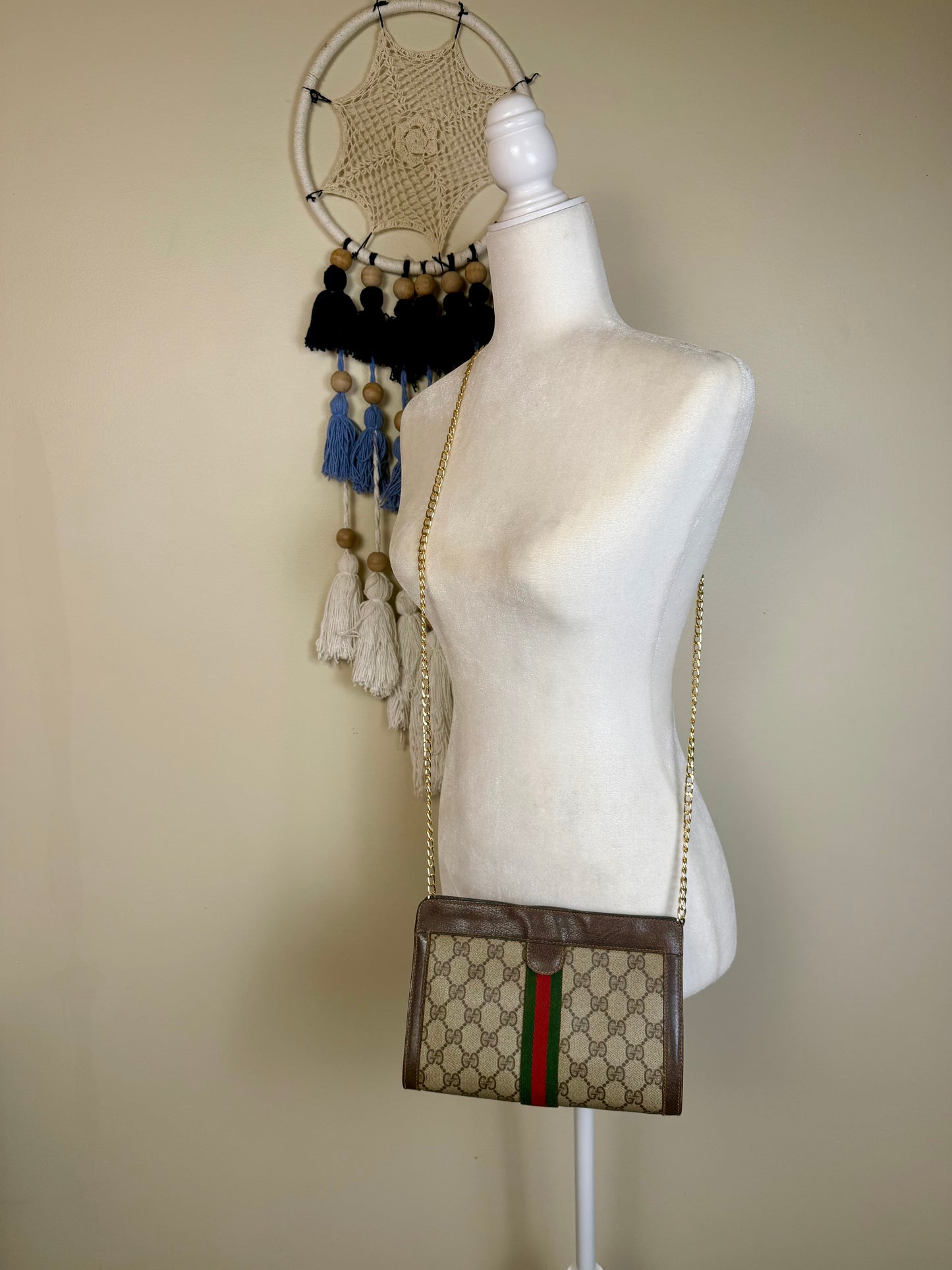 Small Sherry Line Clutch on Chain