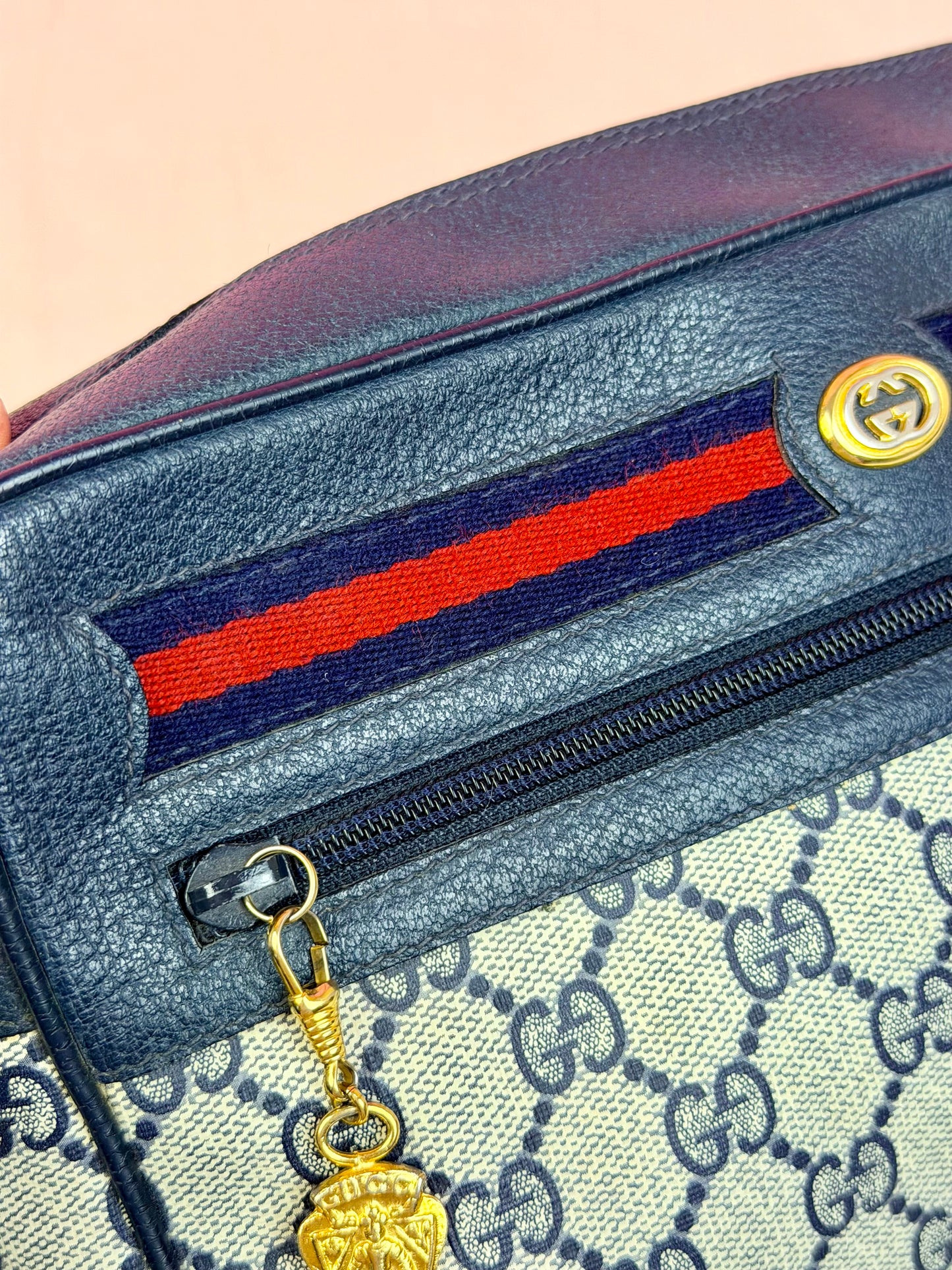Navy Rectangular Sherry Line