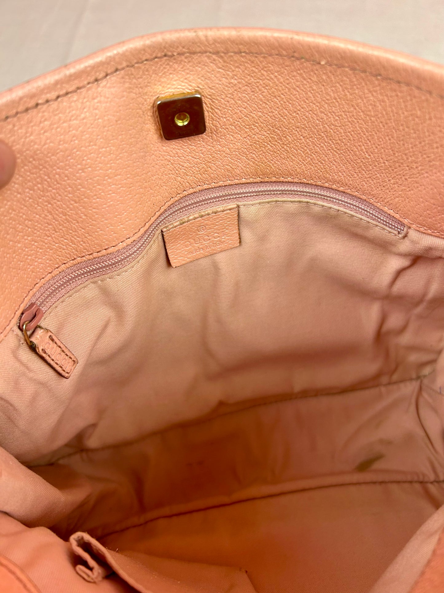 Gucci Pink Strap Supreme Crossbody