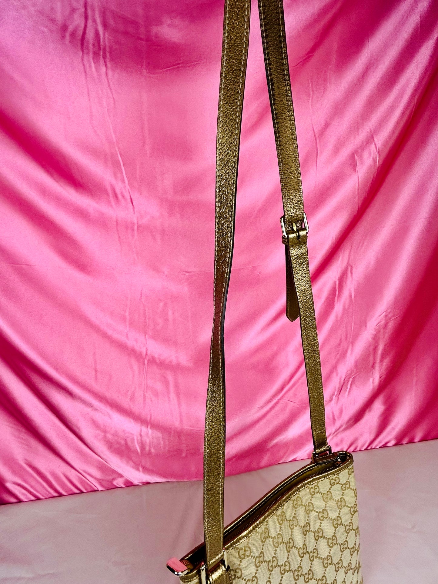 Gucci Bronze Ribbon Crossbody