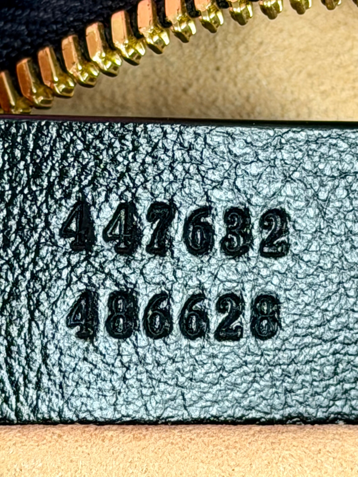 Black and Beige Small Gucci Marmont
