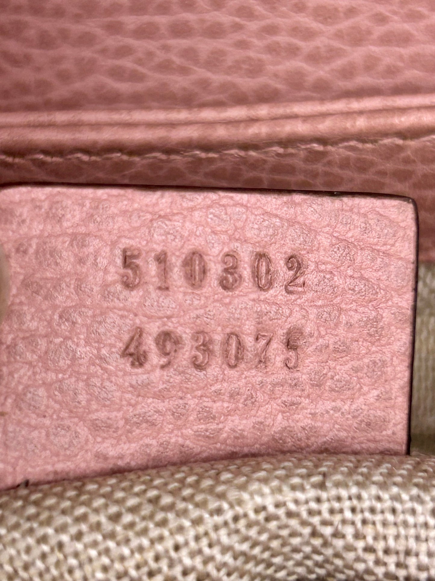 Pink Interlocking Top Handle Gucci