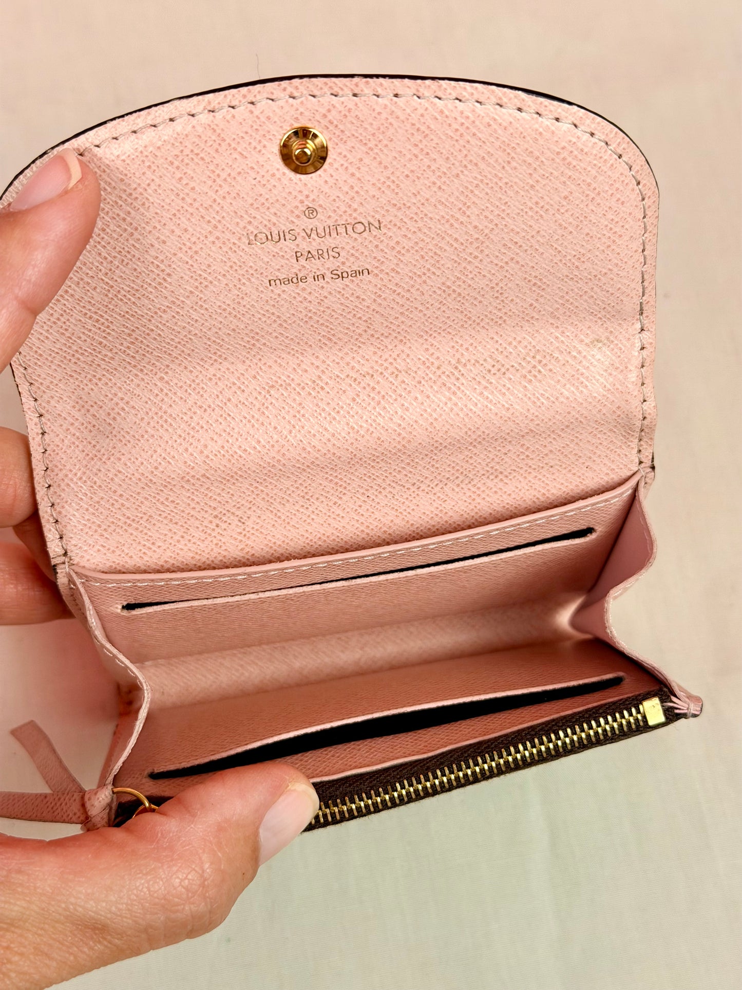 Rosalie Card Case in DE/Rose