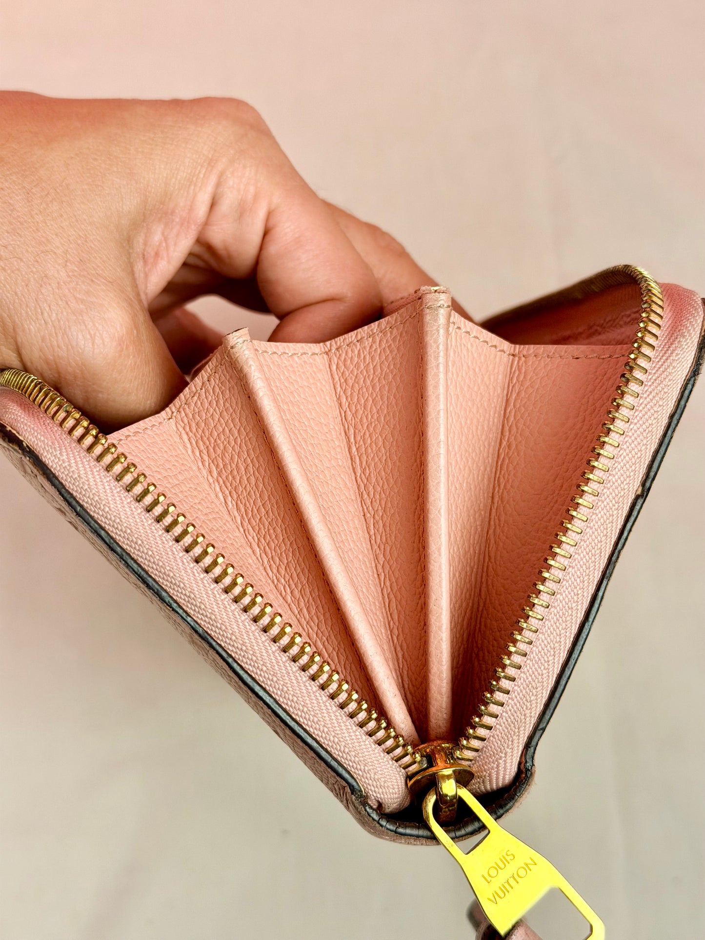 Rose Zippy Empreinte Wallet