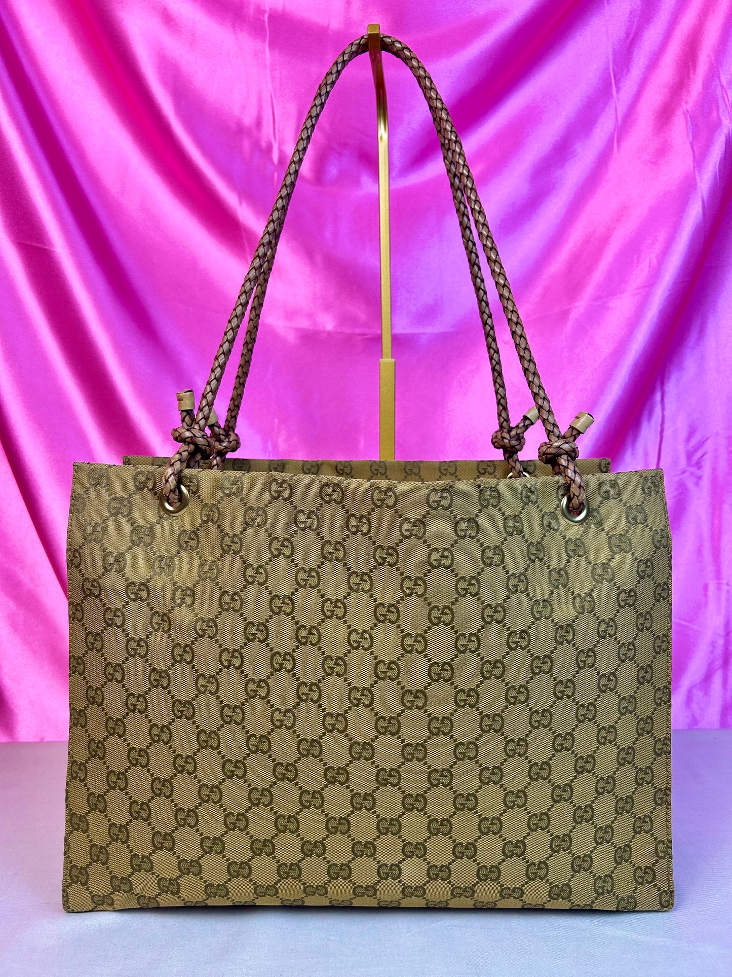 Braided Medium Gucci Tote