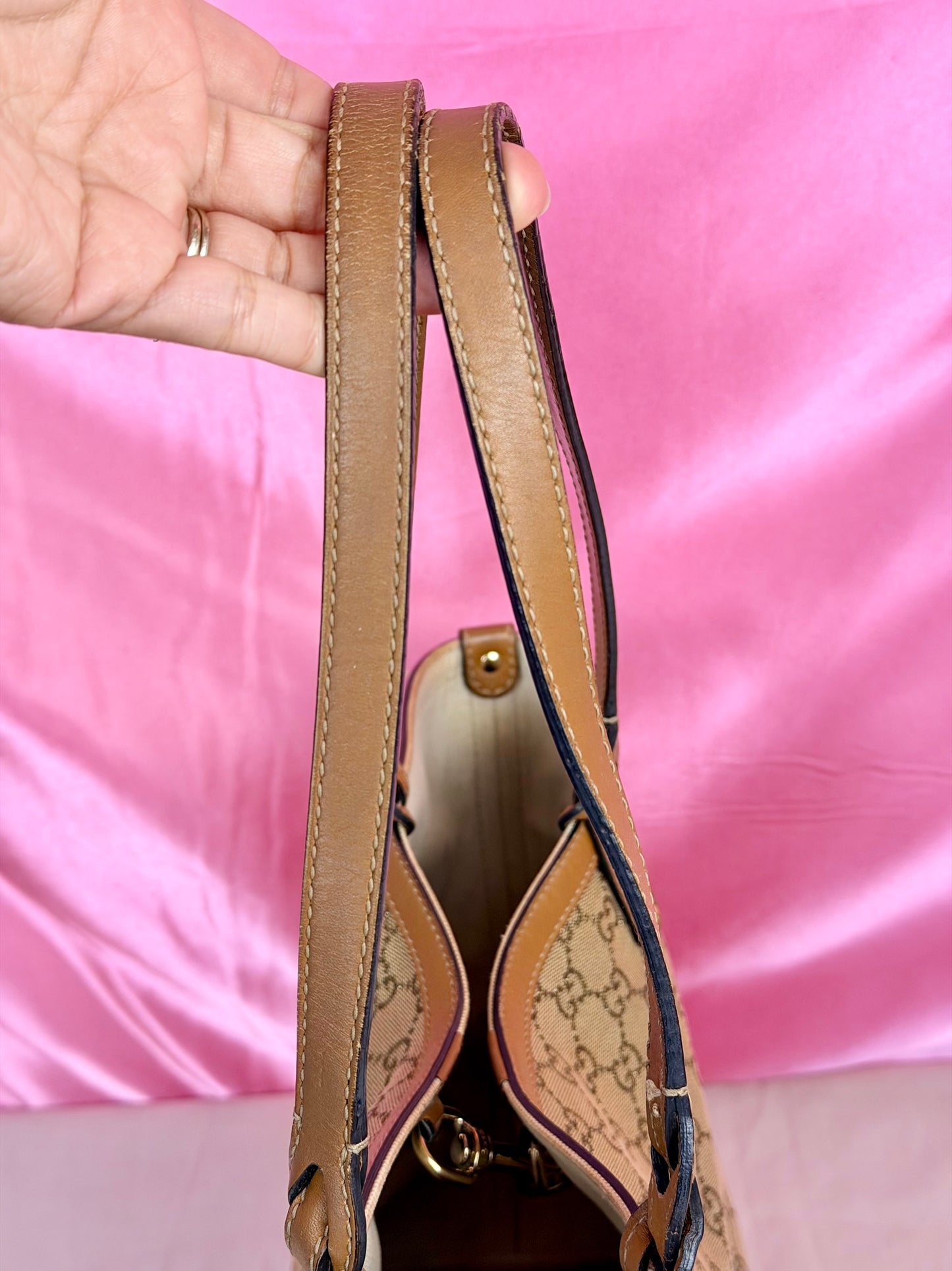 Brown Sparkle Gucci Tote