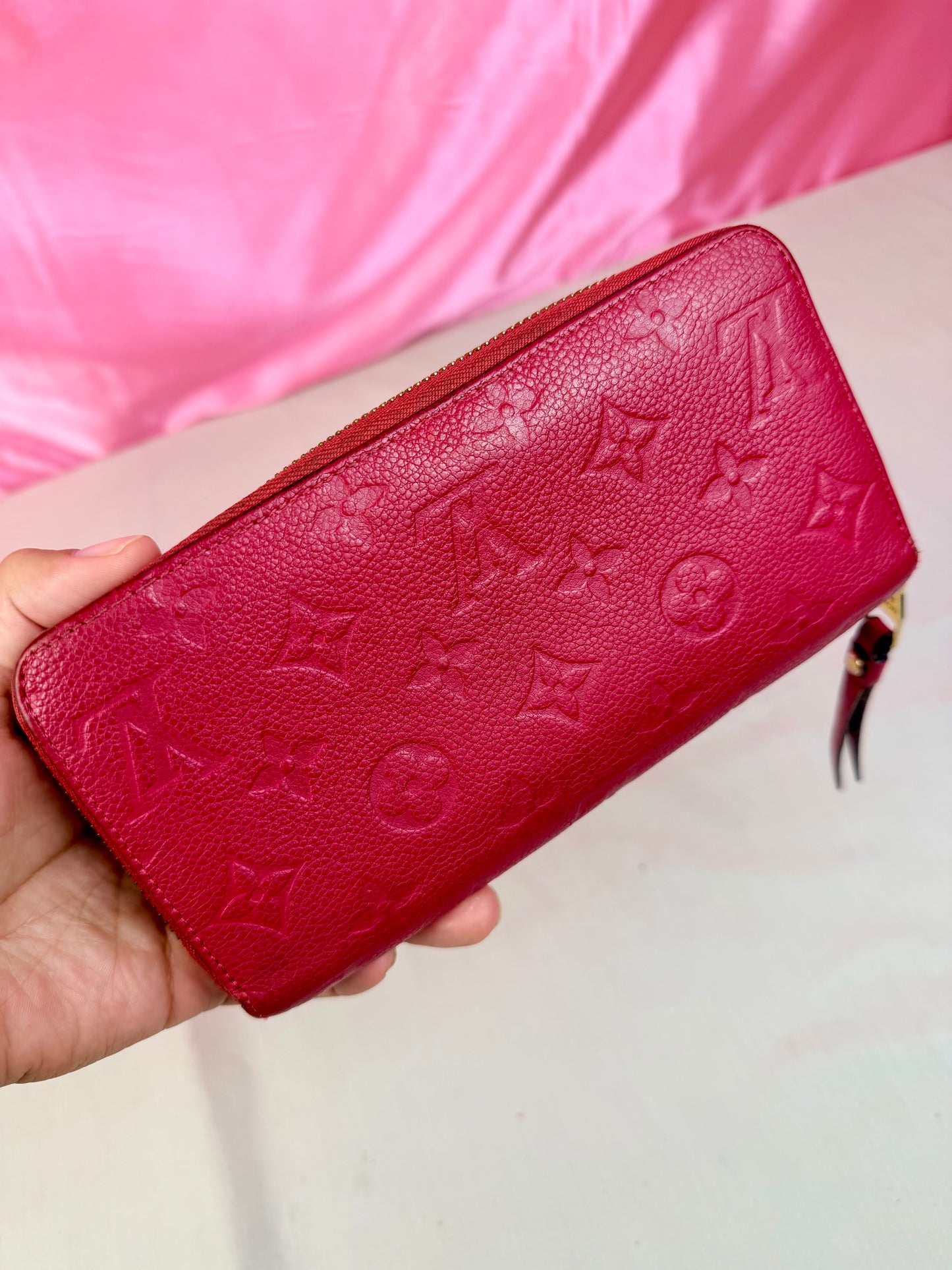 Hot Pink Emprinte Zippy Wallet