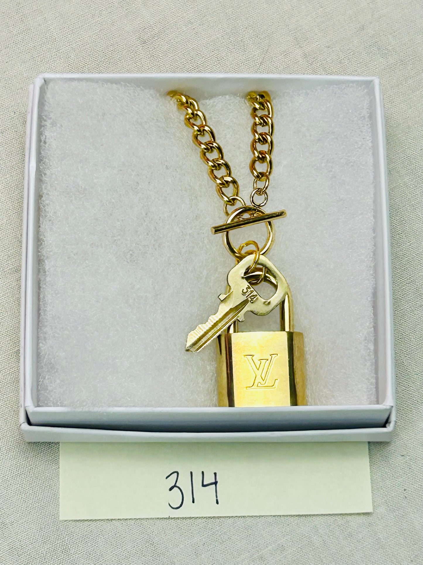 Lock and Key Necklace Set