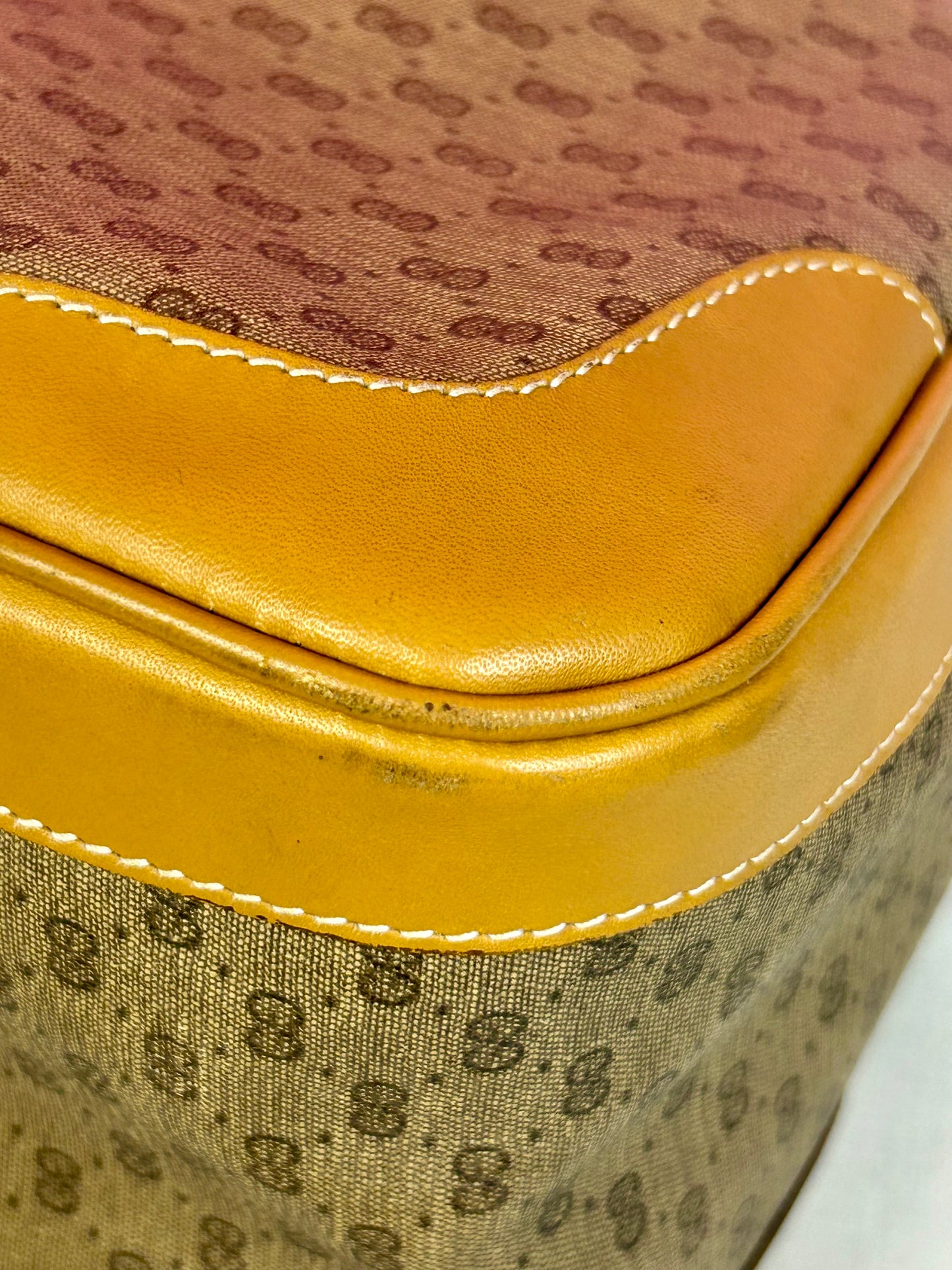 Yellow Micro Gucci Two-Way Shoulder Bag