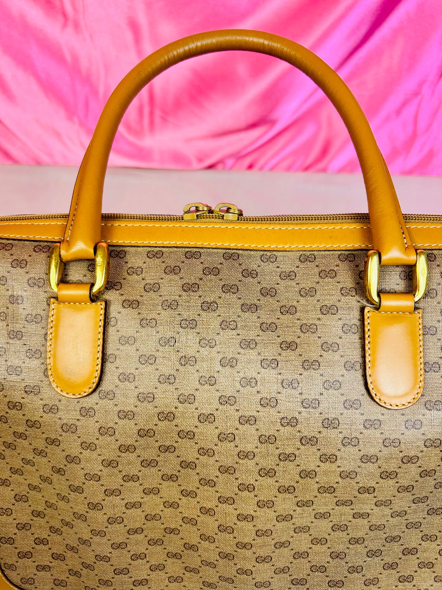 Yellow Micro Gucci Two-Way Shoulder Bag