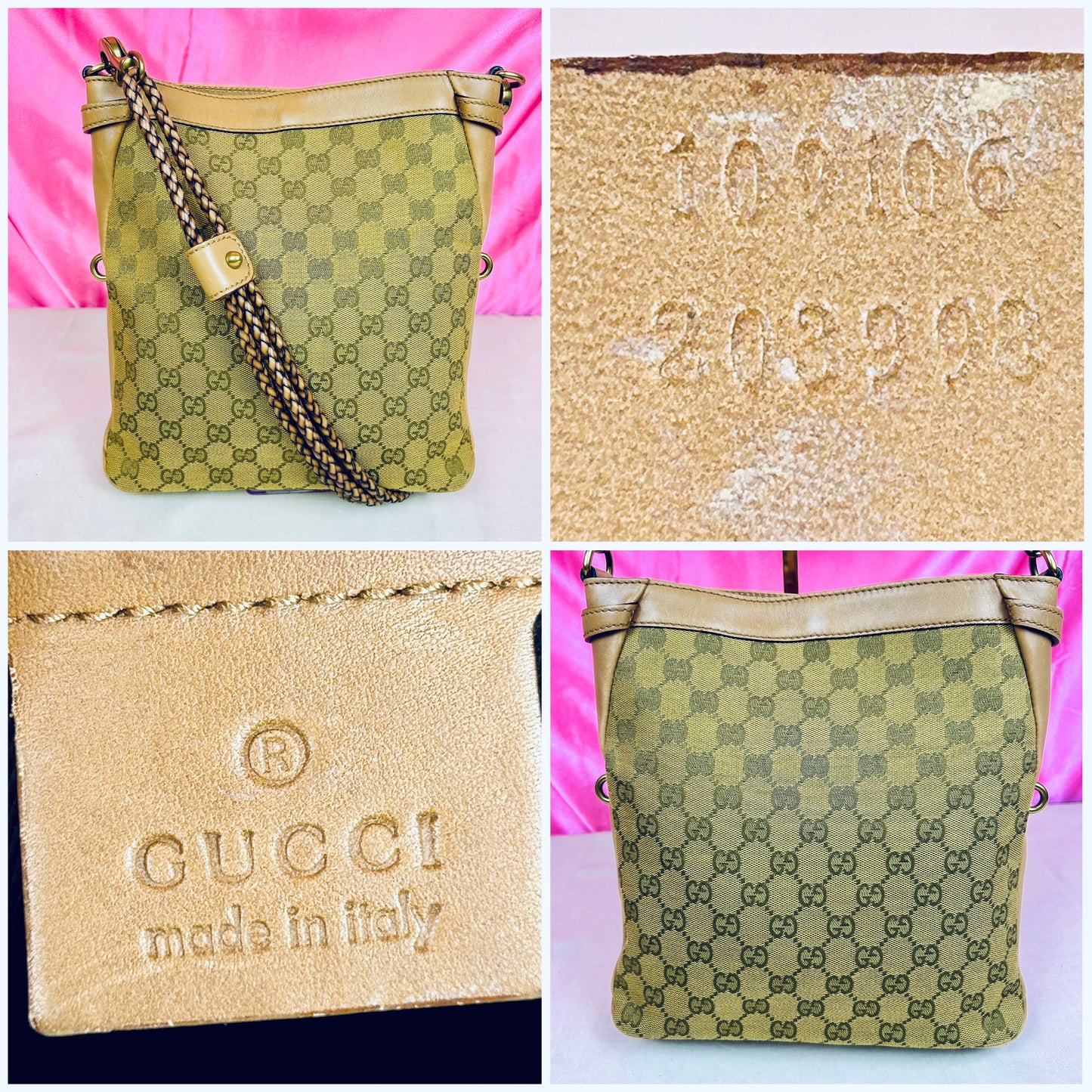Braided Gucci Shoulder Bag
