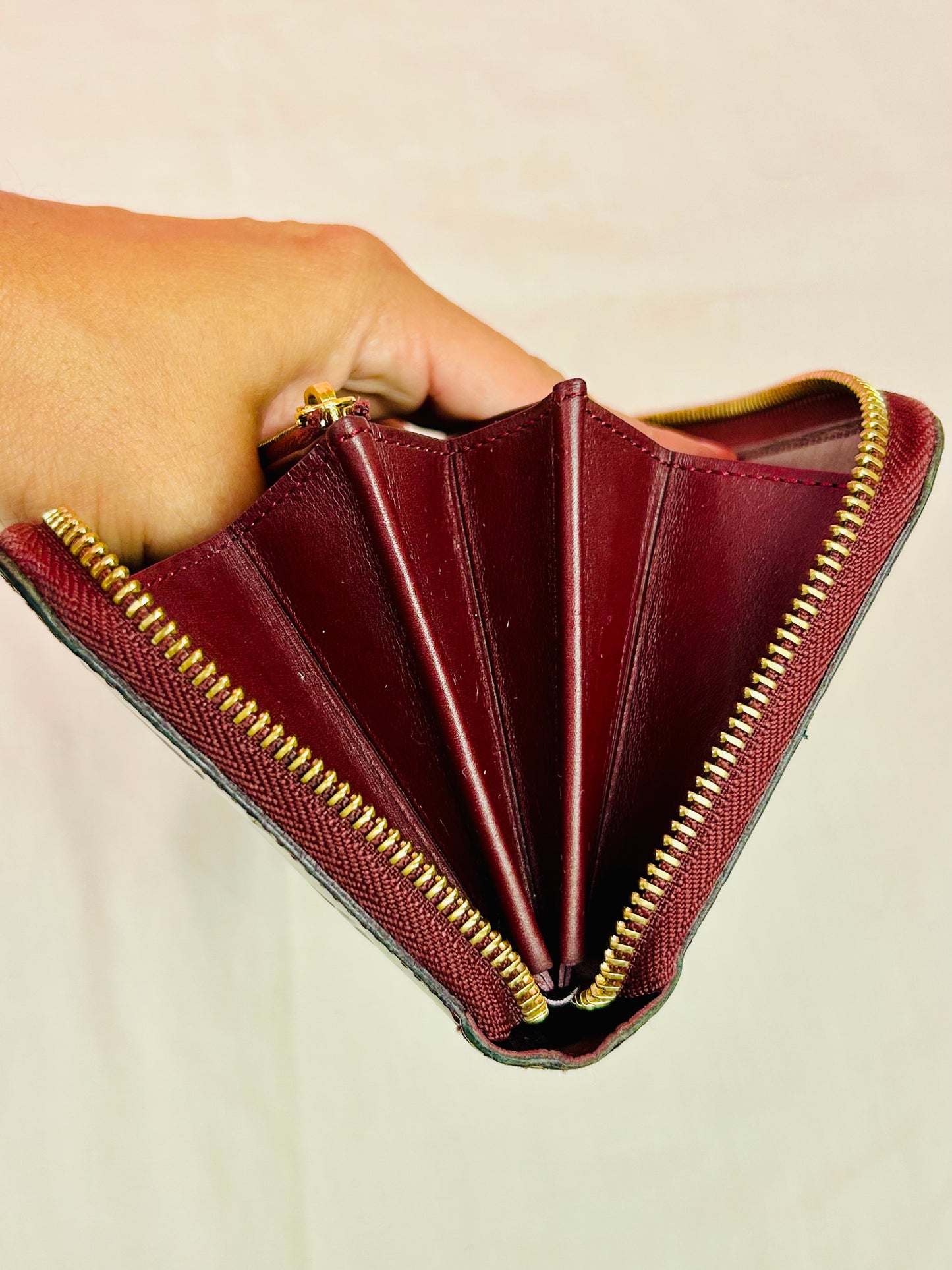 Magenta Vernis Zippy Wallet