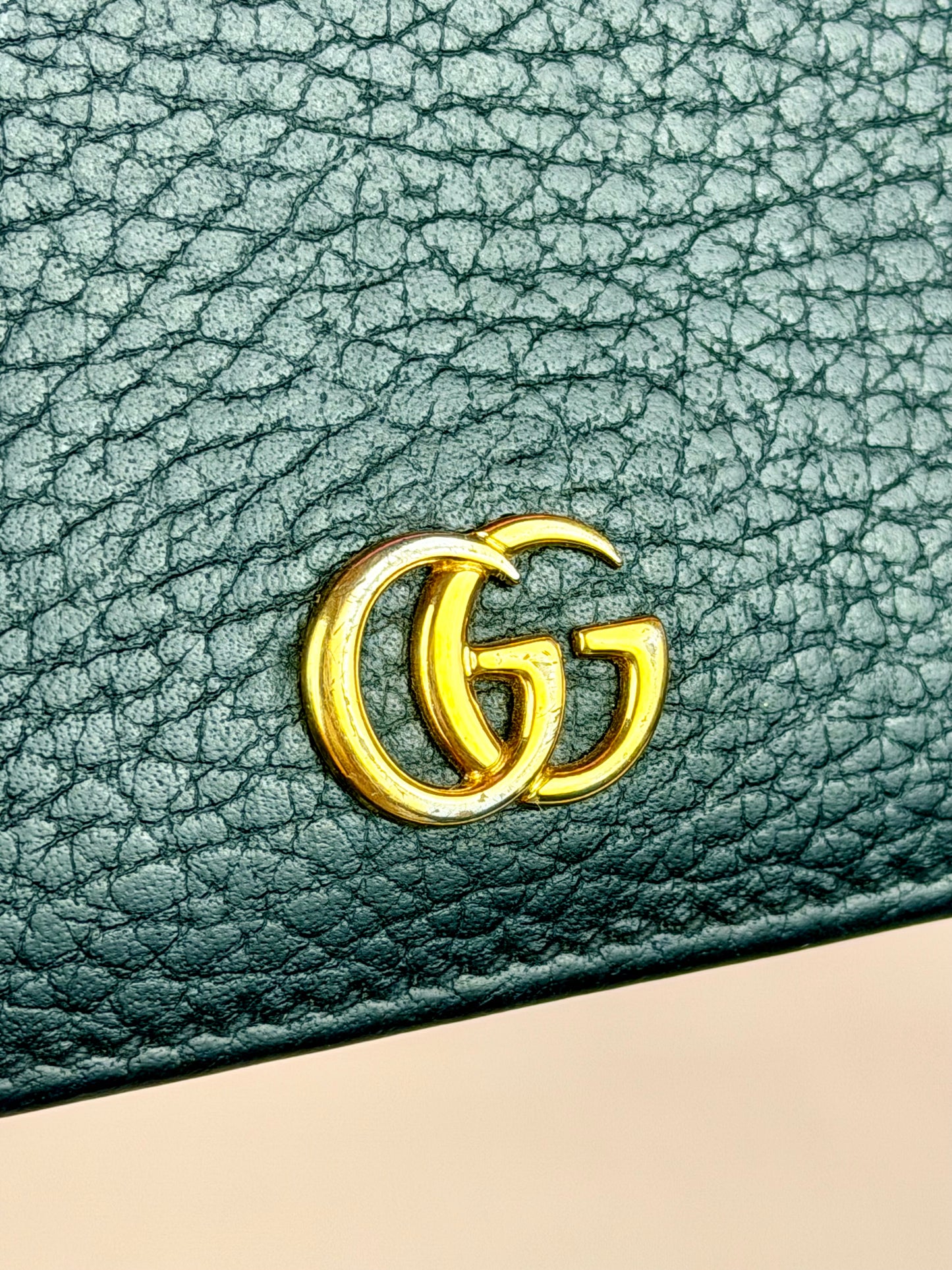 Black Gucci Compact Wallet