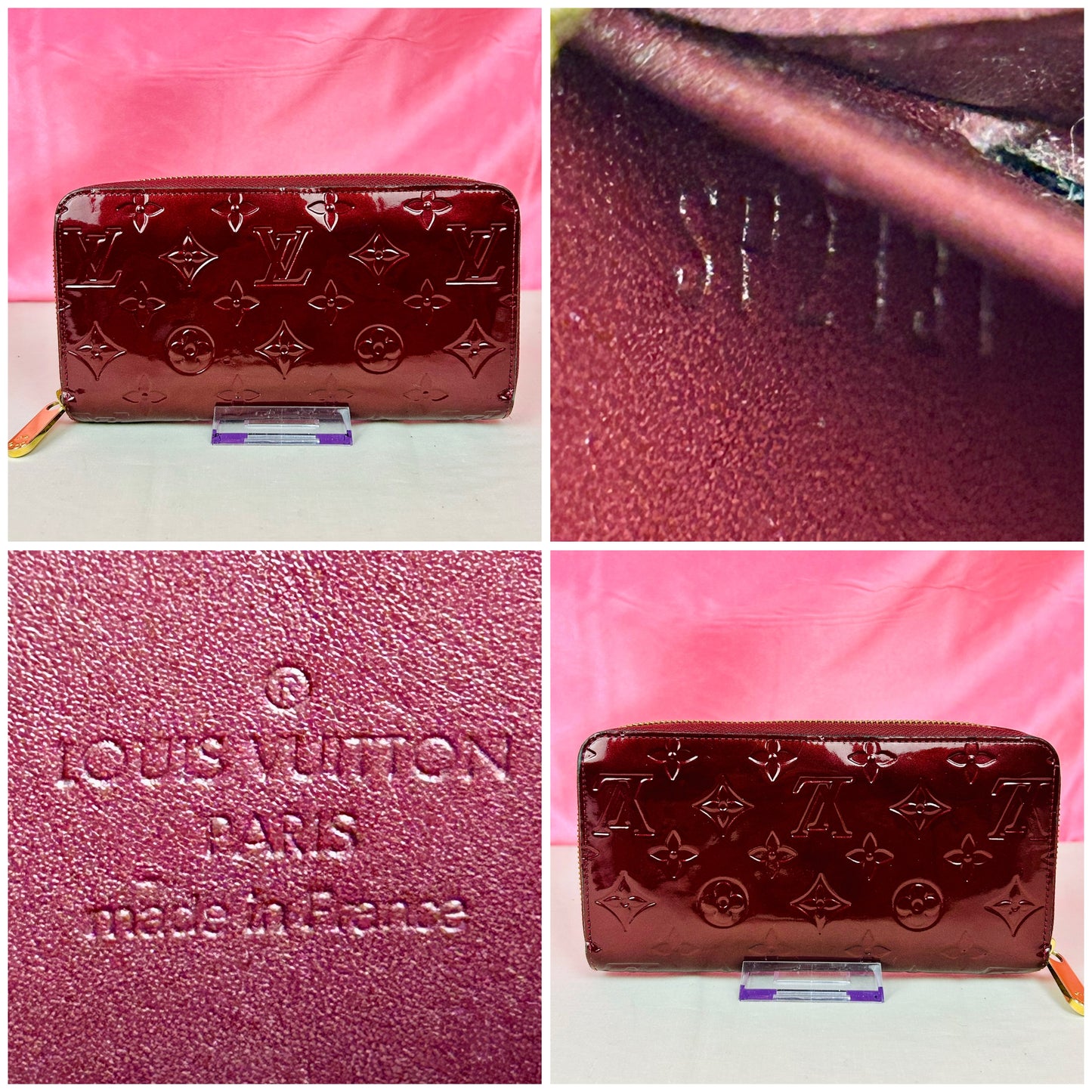Magenta Vernis Zippy Wallet