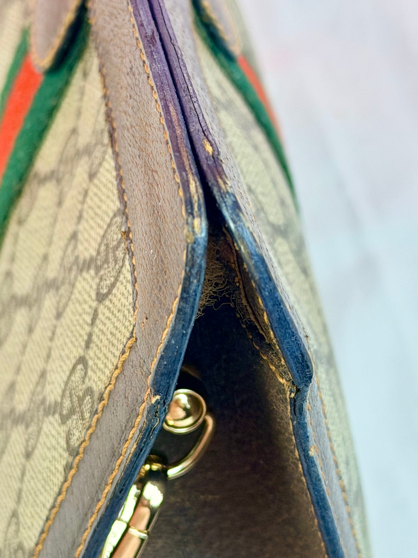 Small Sherry Line Clutch on Chain