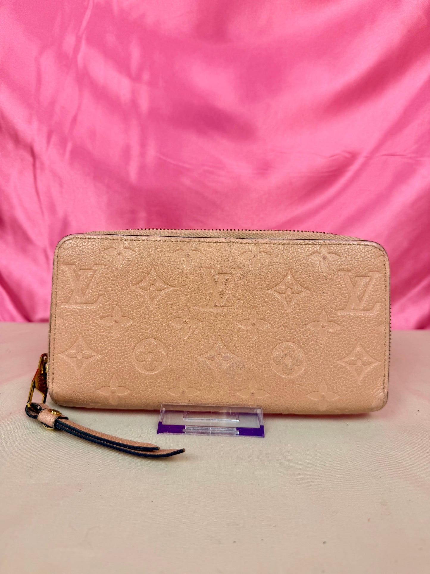 Rose Zippy Empreinte Wallet
