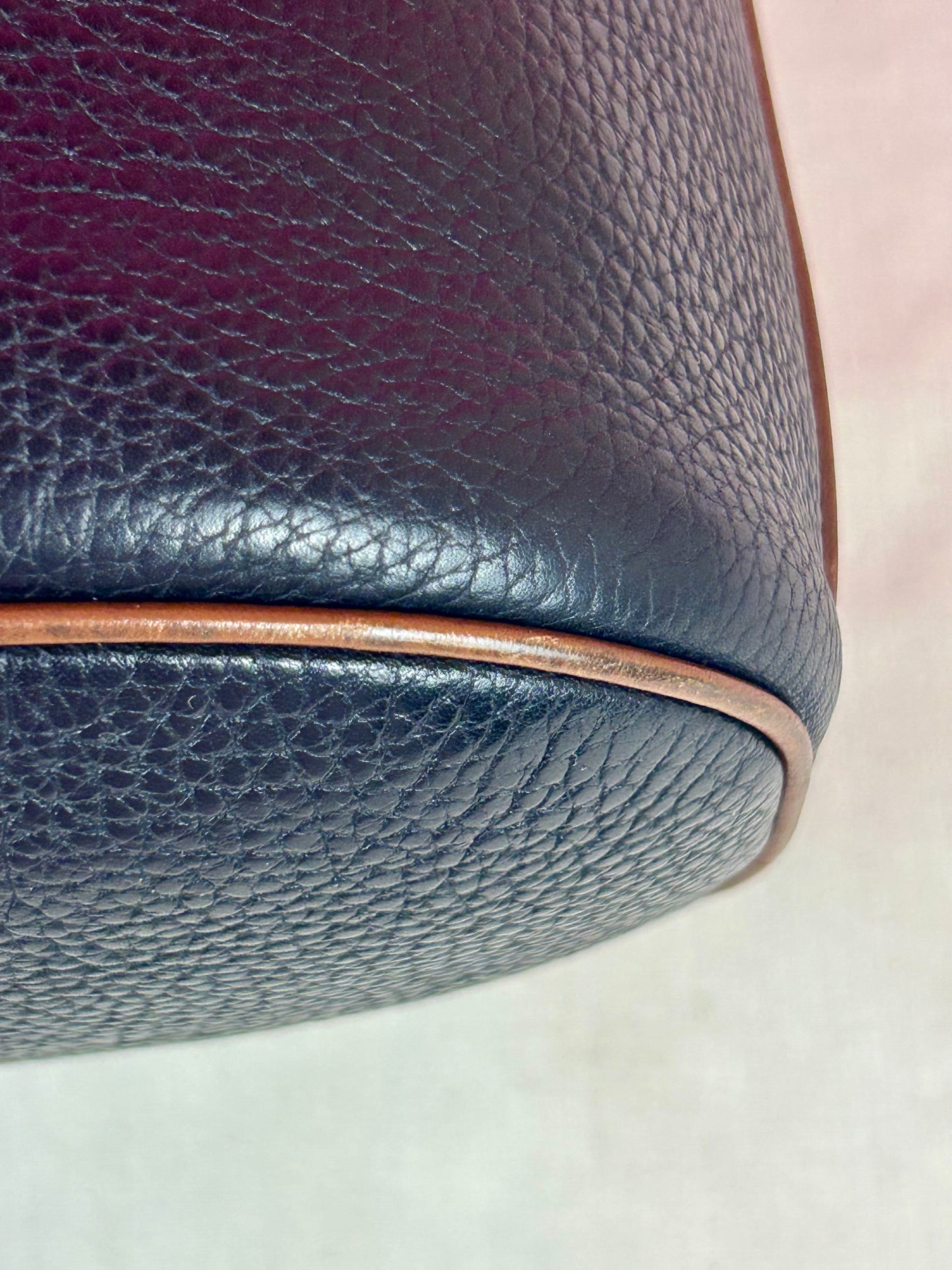 Gucci Black Leather Bucket