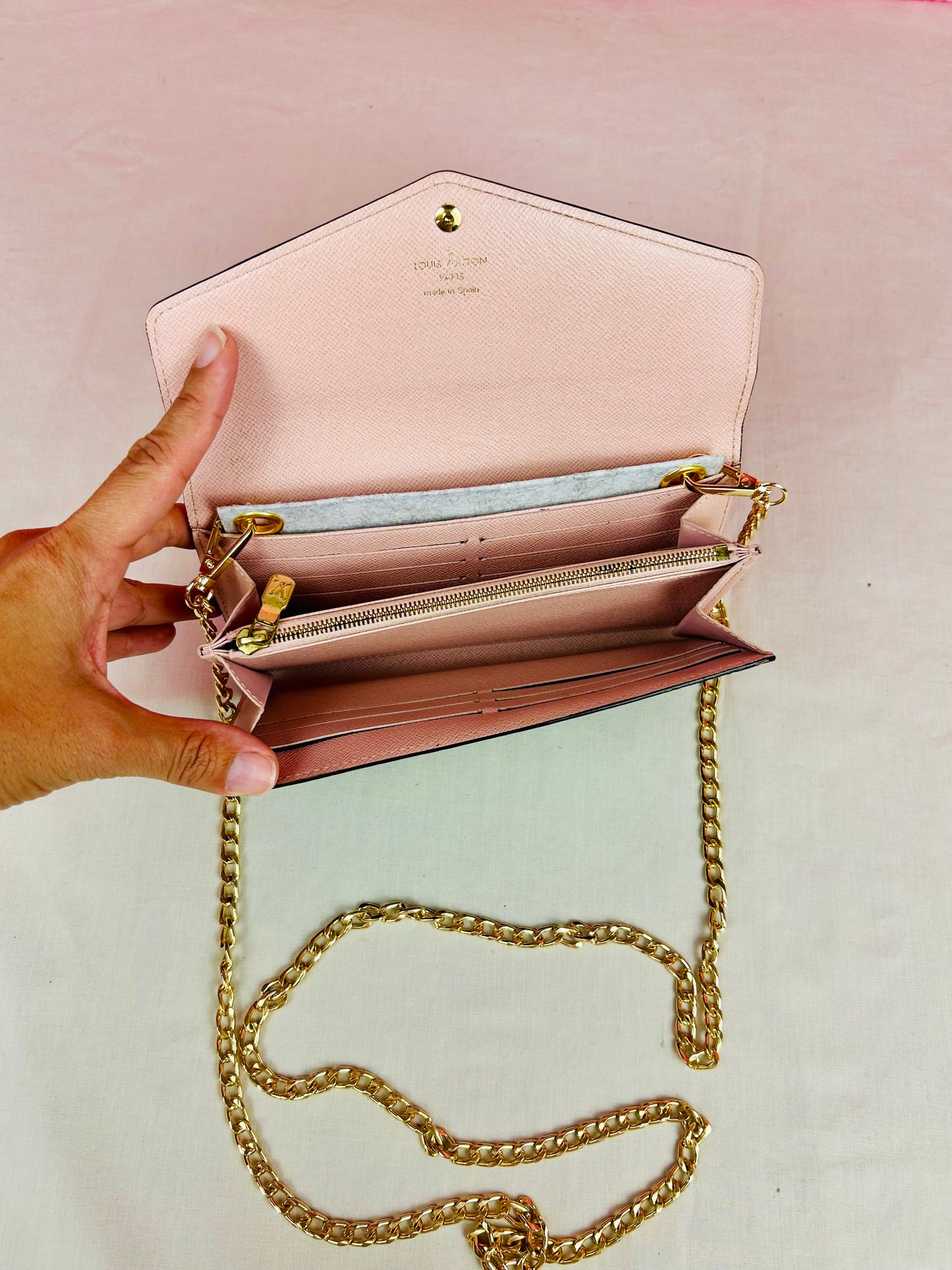 Sarah Wallet NM in DE/Rose