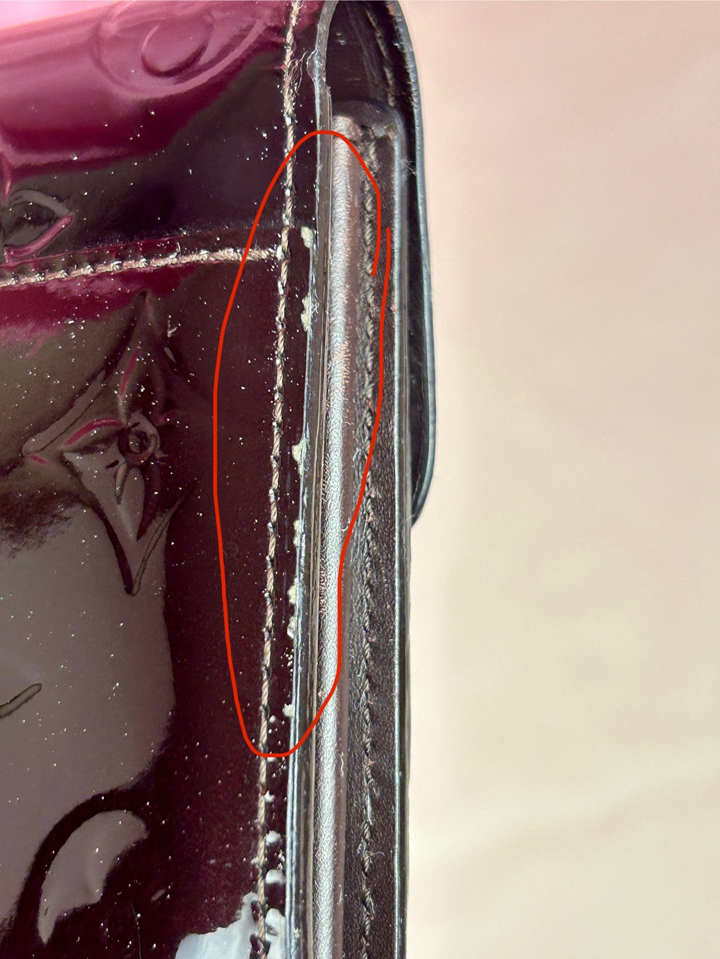 Dark Plum Vernis Sarah Wallet