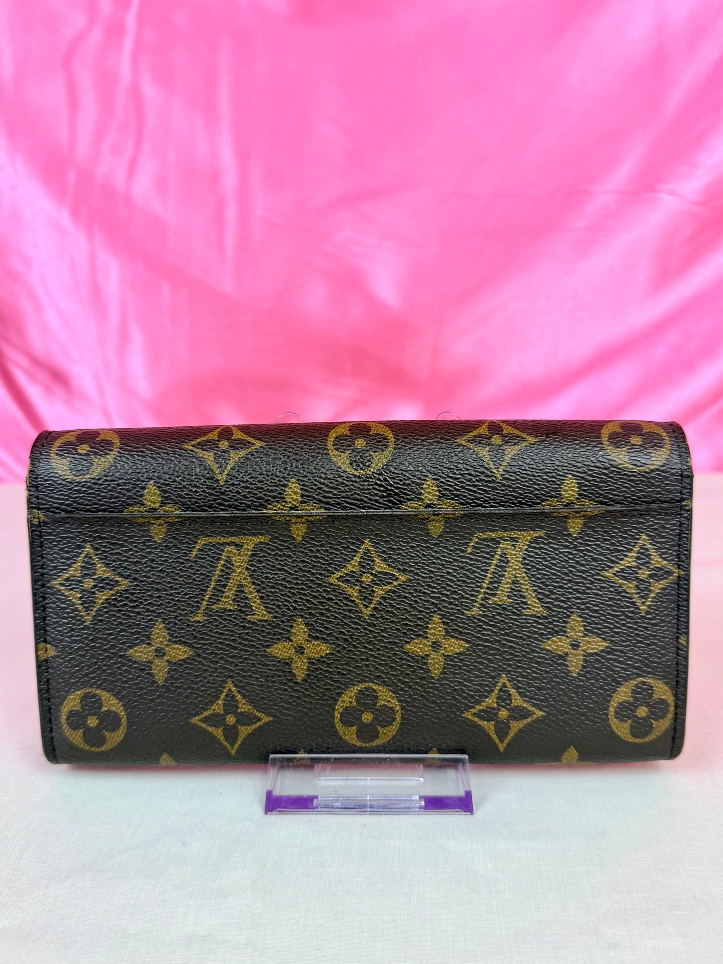 Sarah Wallet NM in Mono/Brown