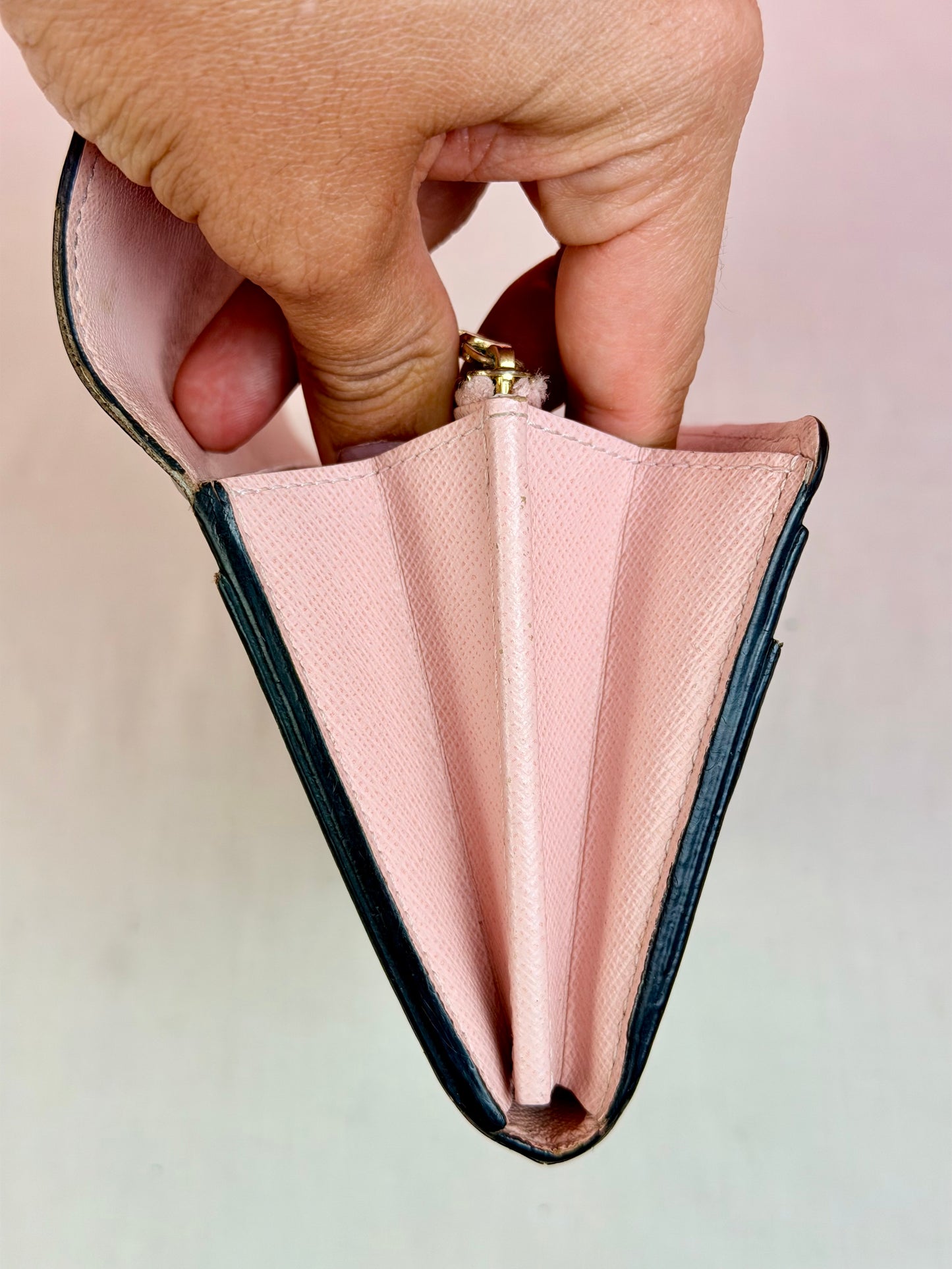 Louis Vuitton Sarah Wallet in Mono/Rose