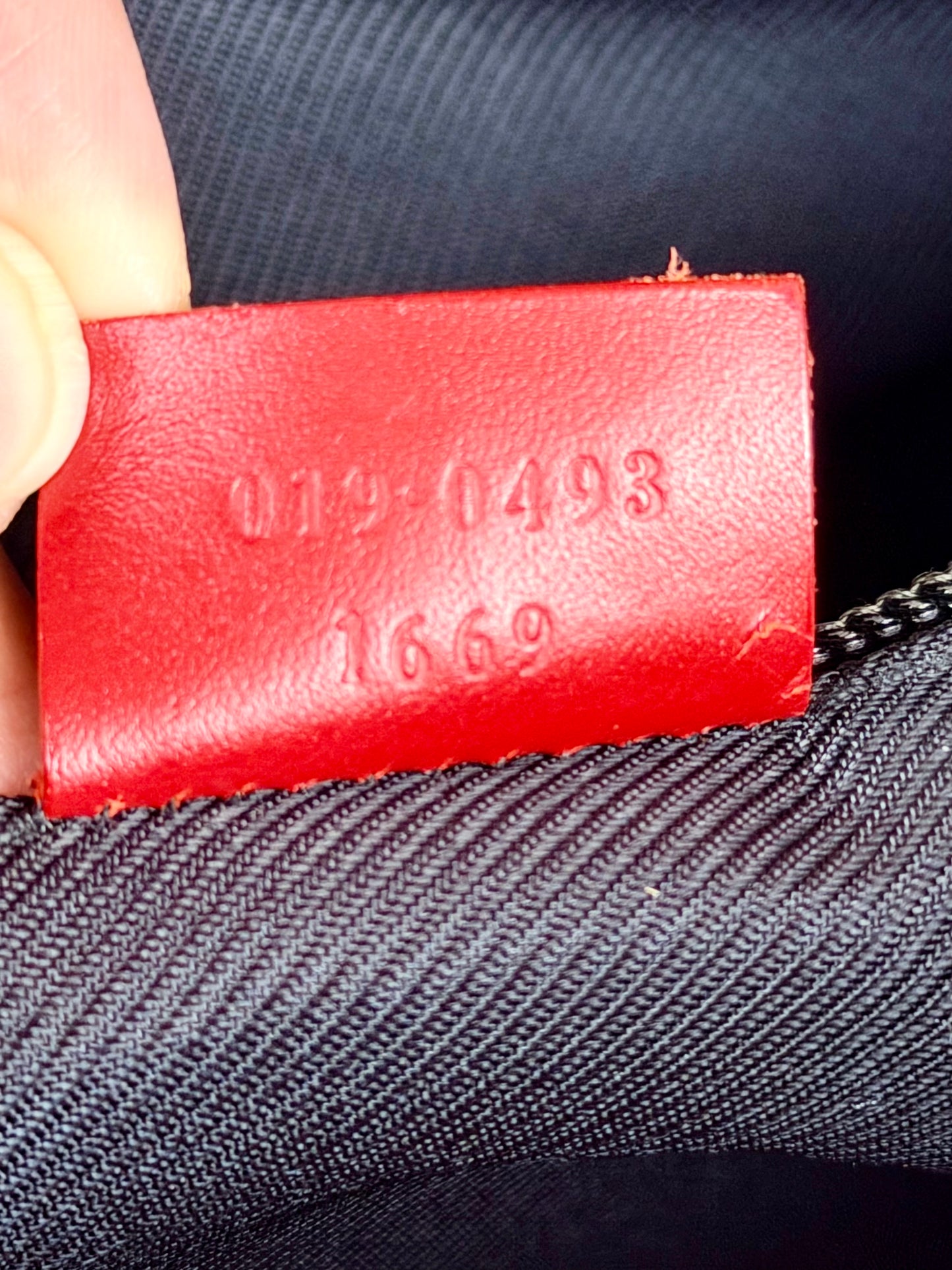 Gucci Red/Navy Supreme Tote