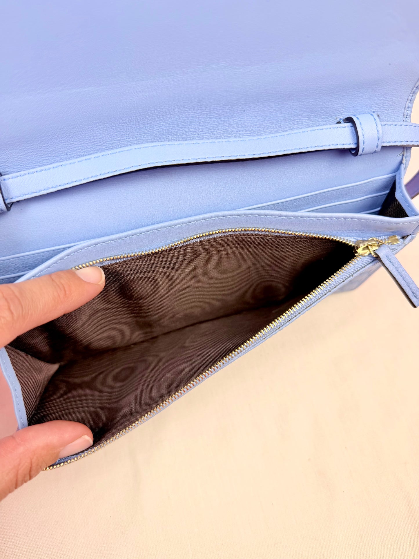 Blue Microguccimissia Wallet on Strap