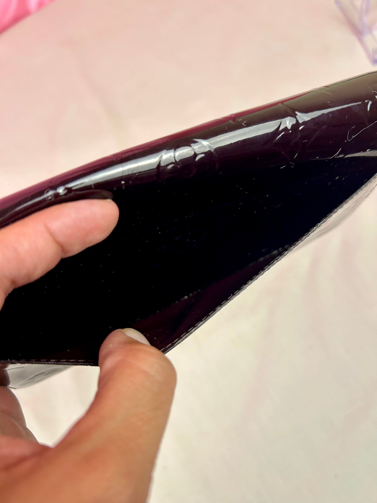 Dark Plum Vernis Sarah Wallet