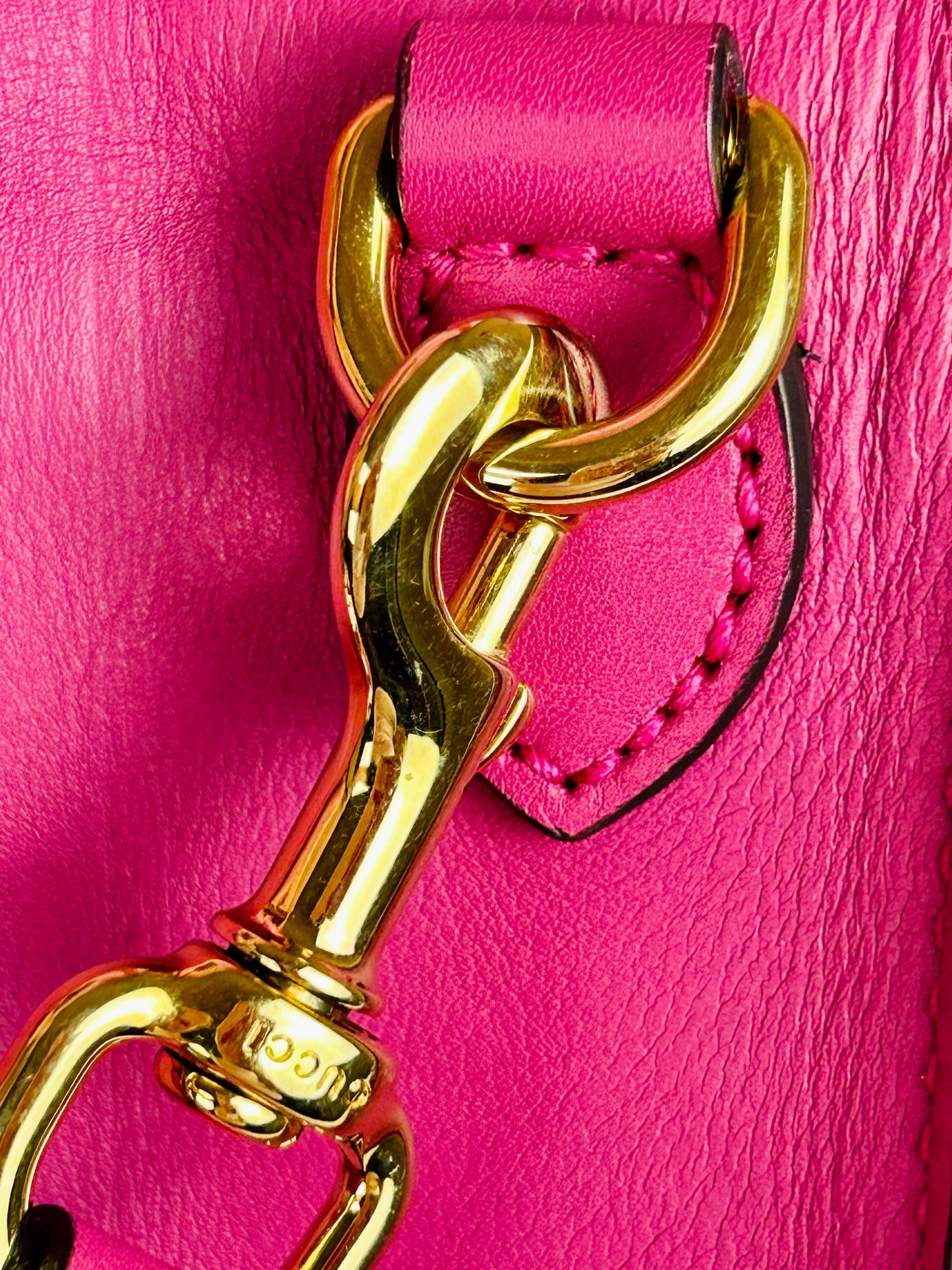 Gucci Red and Pink Open Top Tote