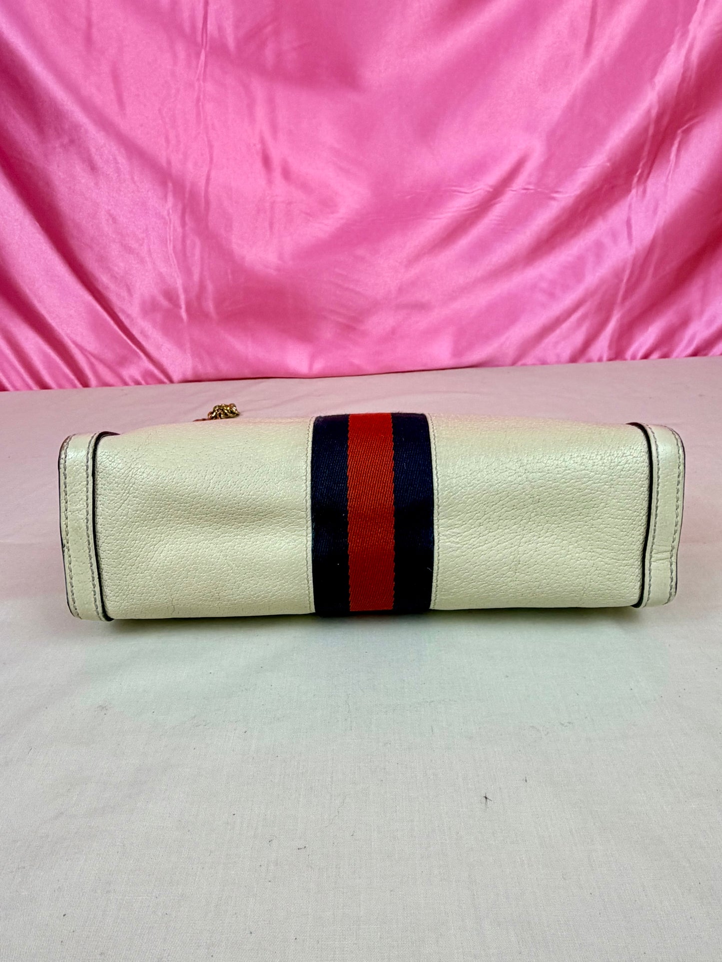 Cream Gucci Ophedia Chain Shoulder Bag