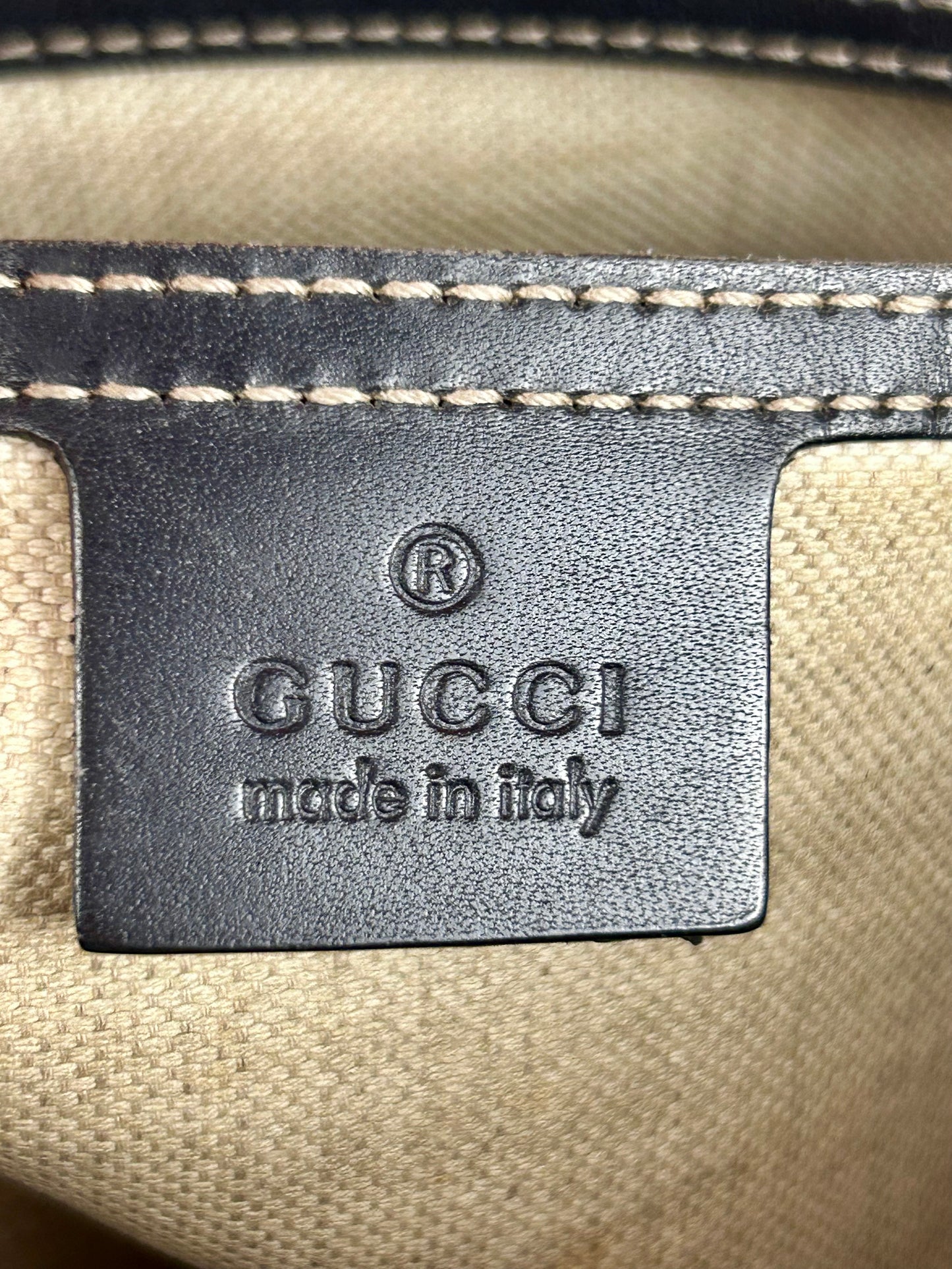 Large Navy Gucci Supreme Crossbody