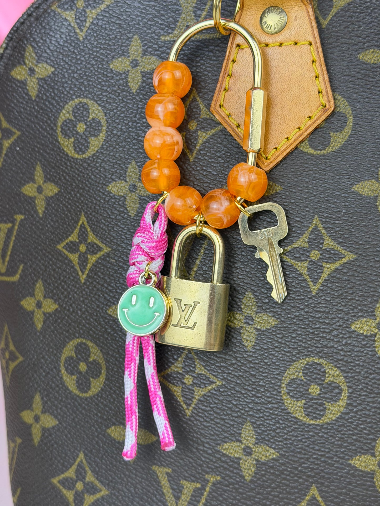 Lock and Key Bag Charm