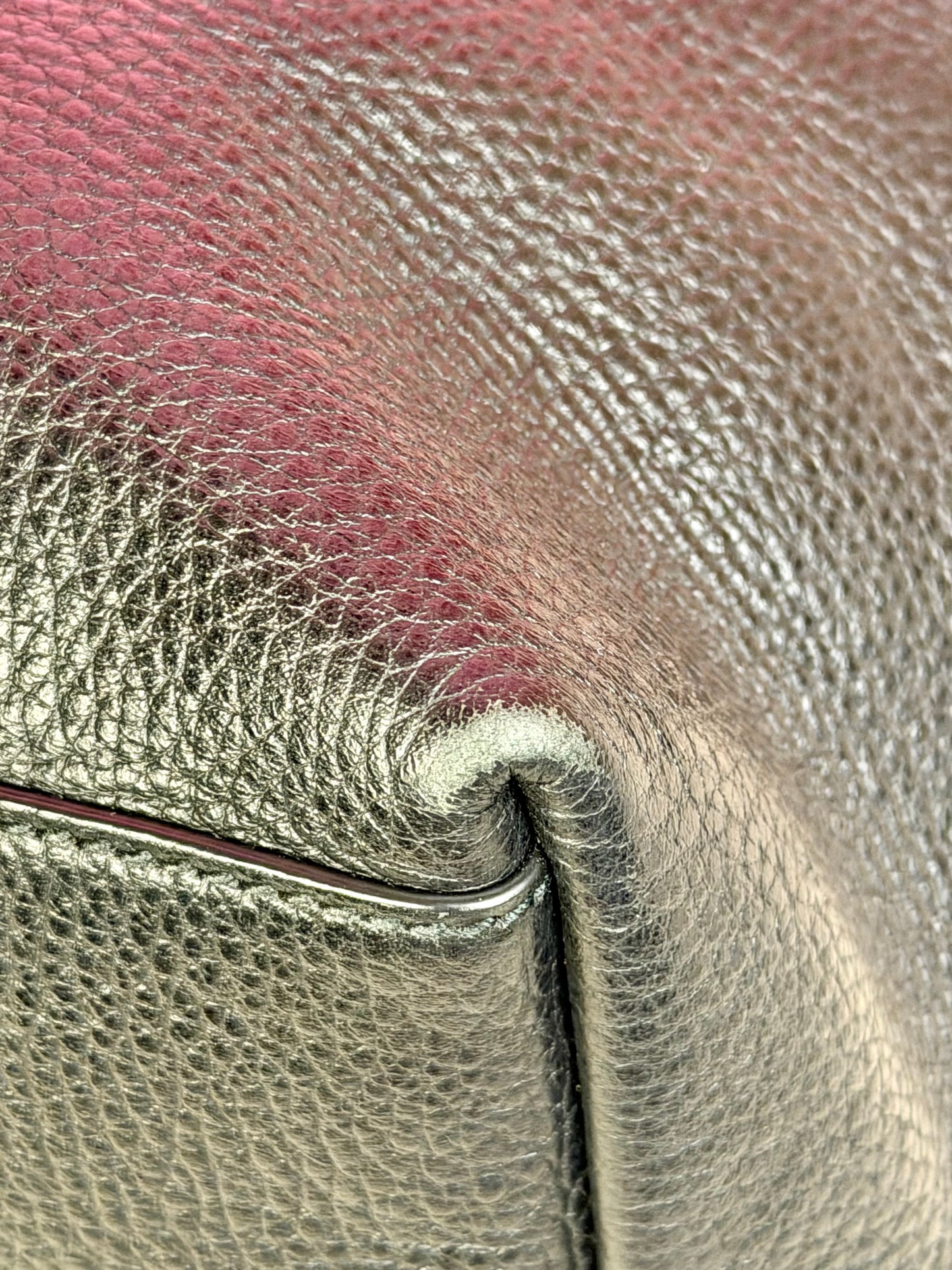 Black Gucci Dollar Calfskin Dome Satchel