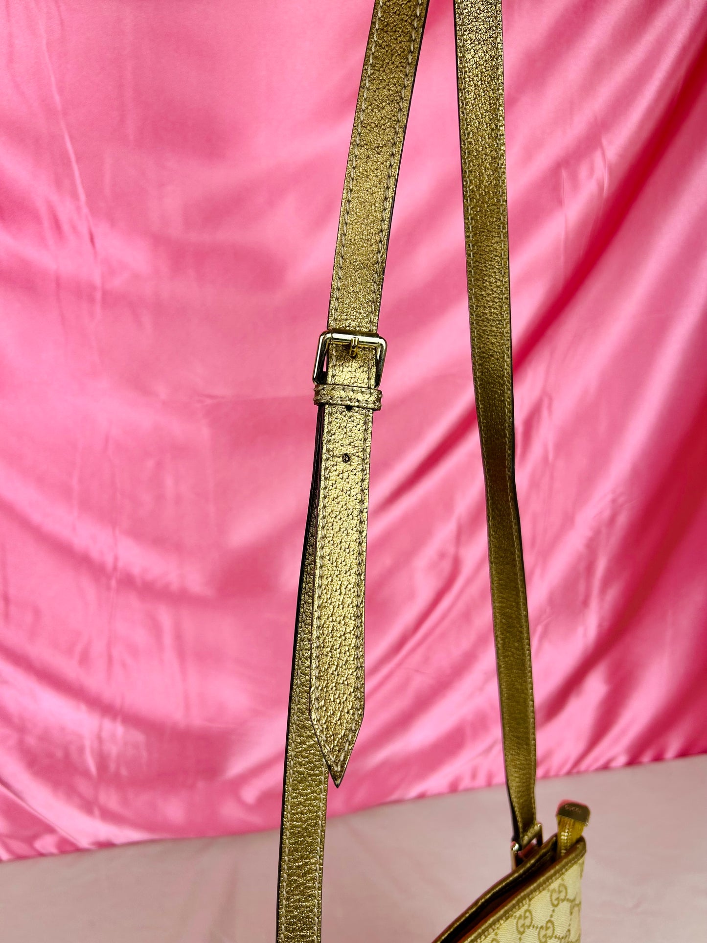 Gucci Bronze Ribbon Crossbody